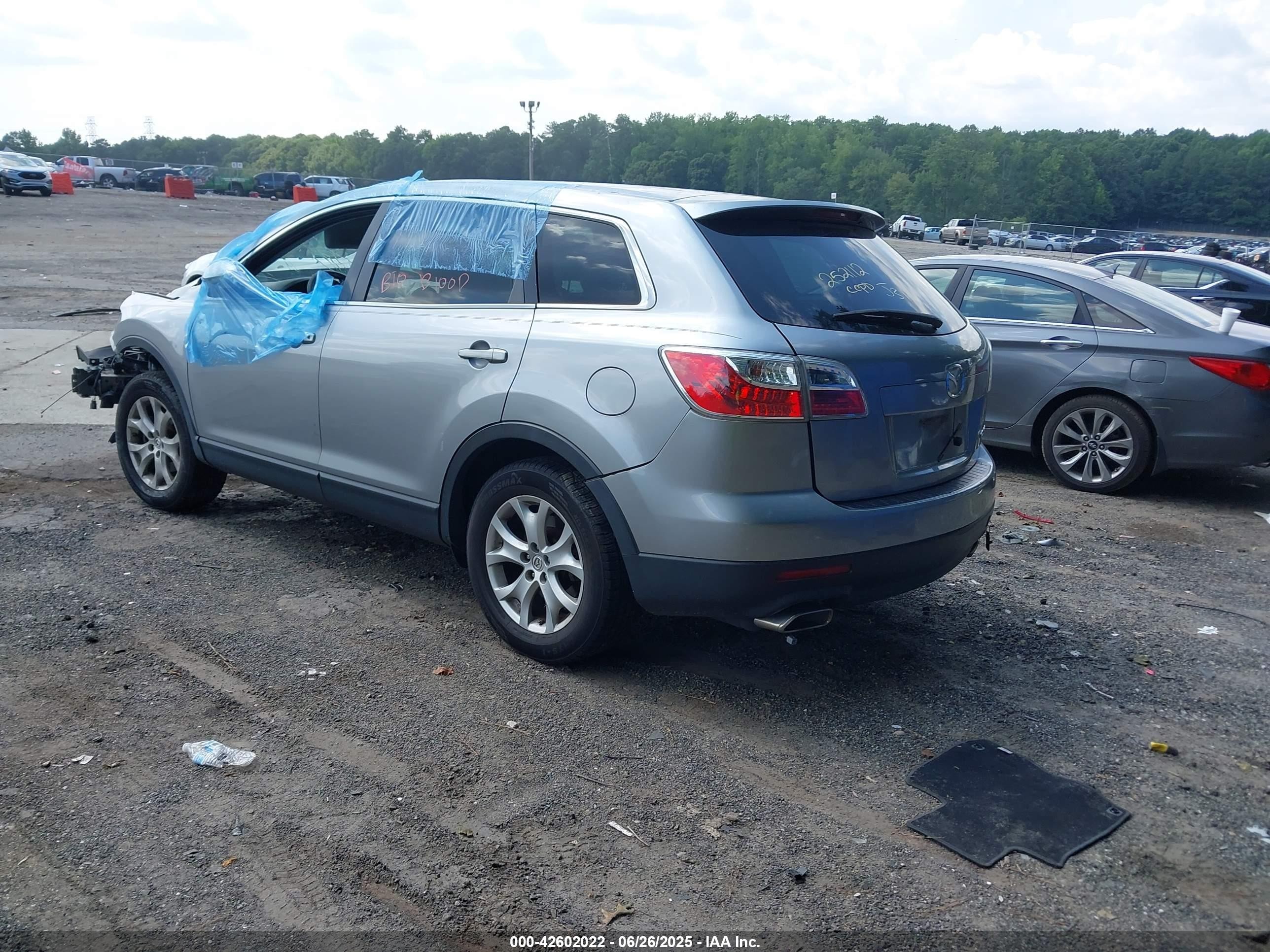 2012 Mazda Cx-9 Touring Gray vin: JM3TB2CA4C0366689