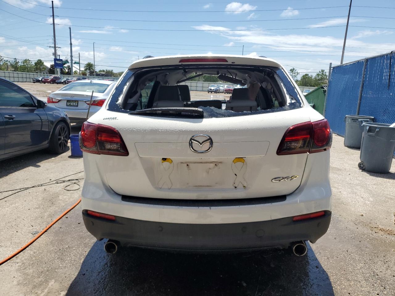 2014 Mazda Cx-9 Touring Белый vin: JM3TB2CA4E0433844