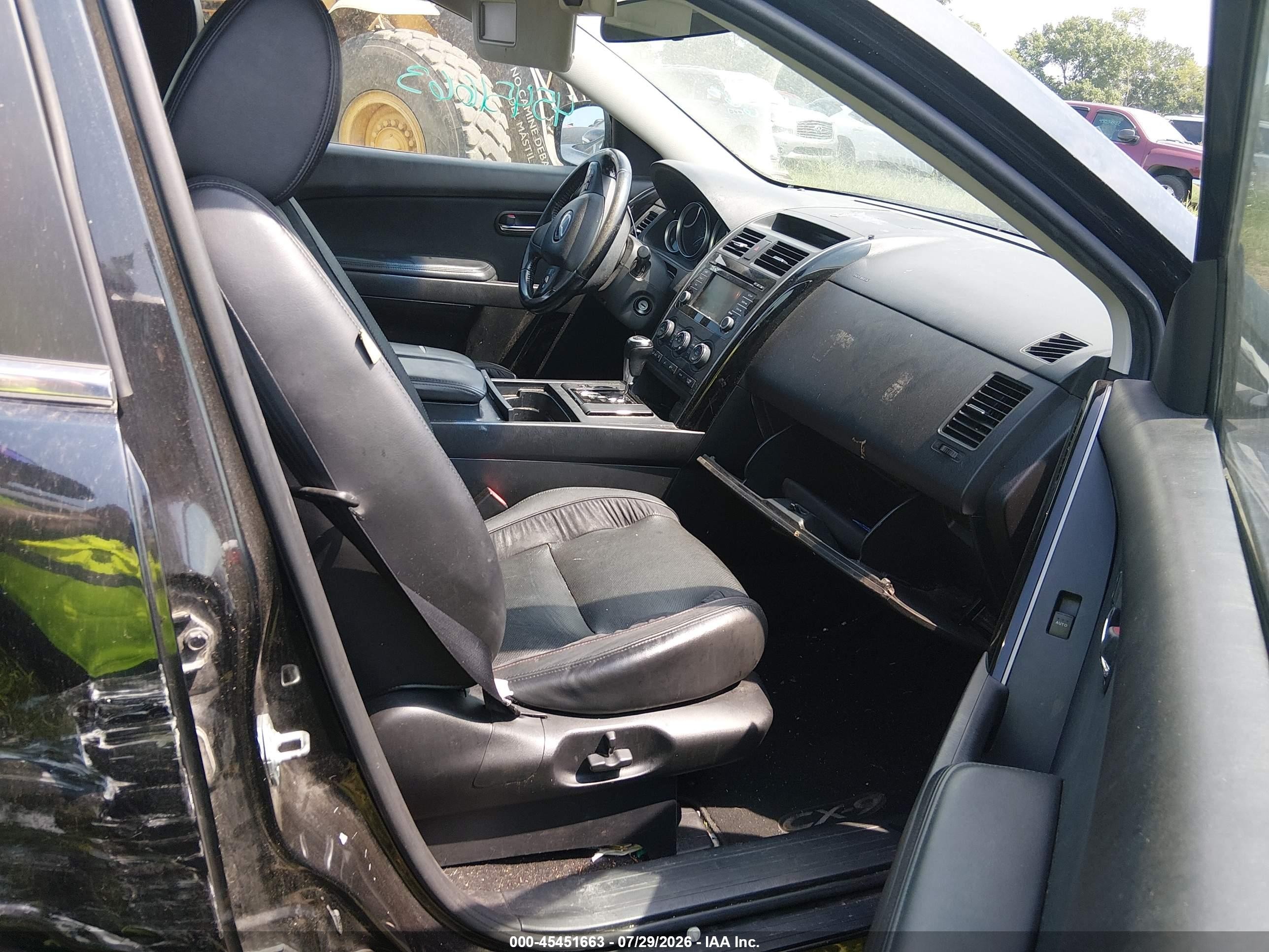 2014 Mazda Cx-9 Touring Black vin: JM3TB2CA4E0433942