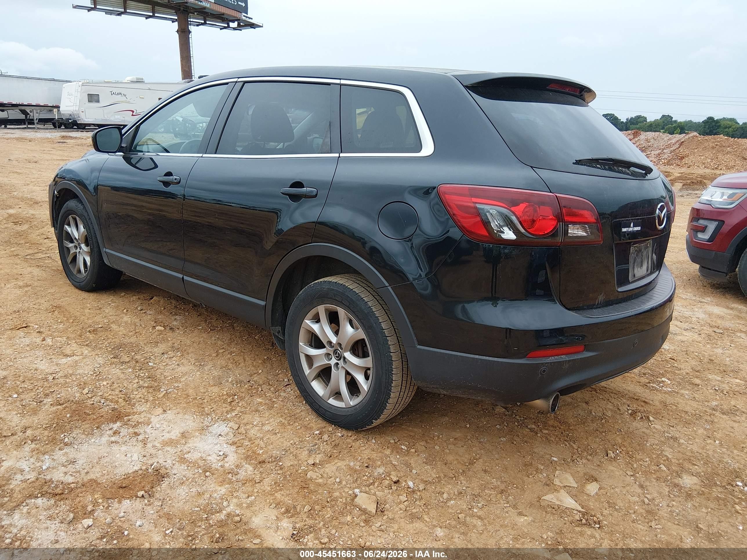 2014 Mazda Cx-9 Touring Black vin: JM3TB2CA4E0433942