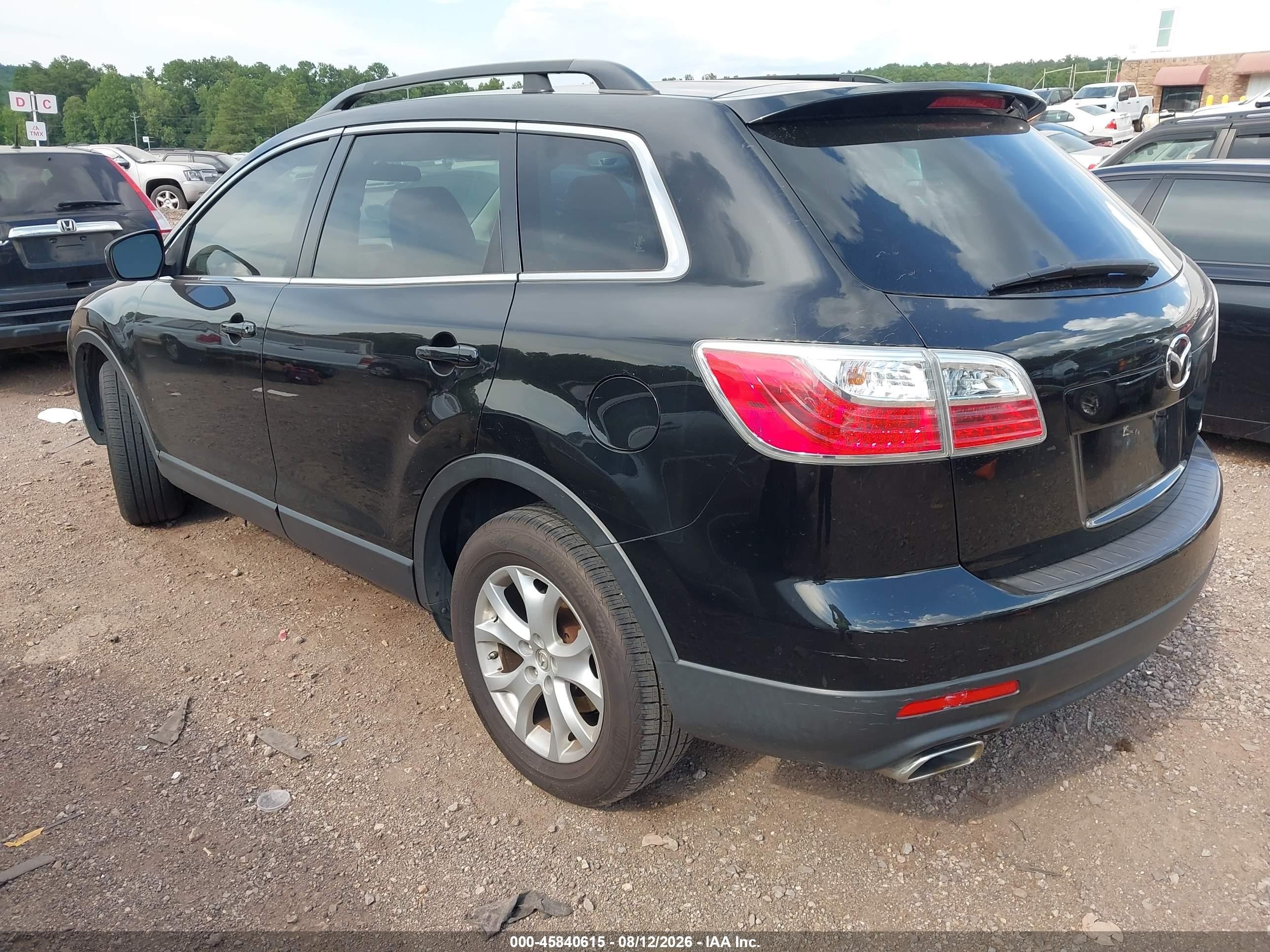 2011 Mazda Cx-9 Touring Black vin: JM3TB2CA5B0304524