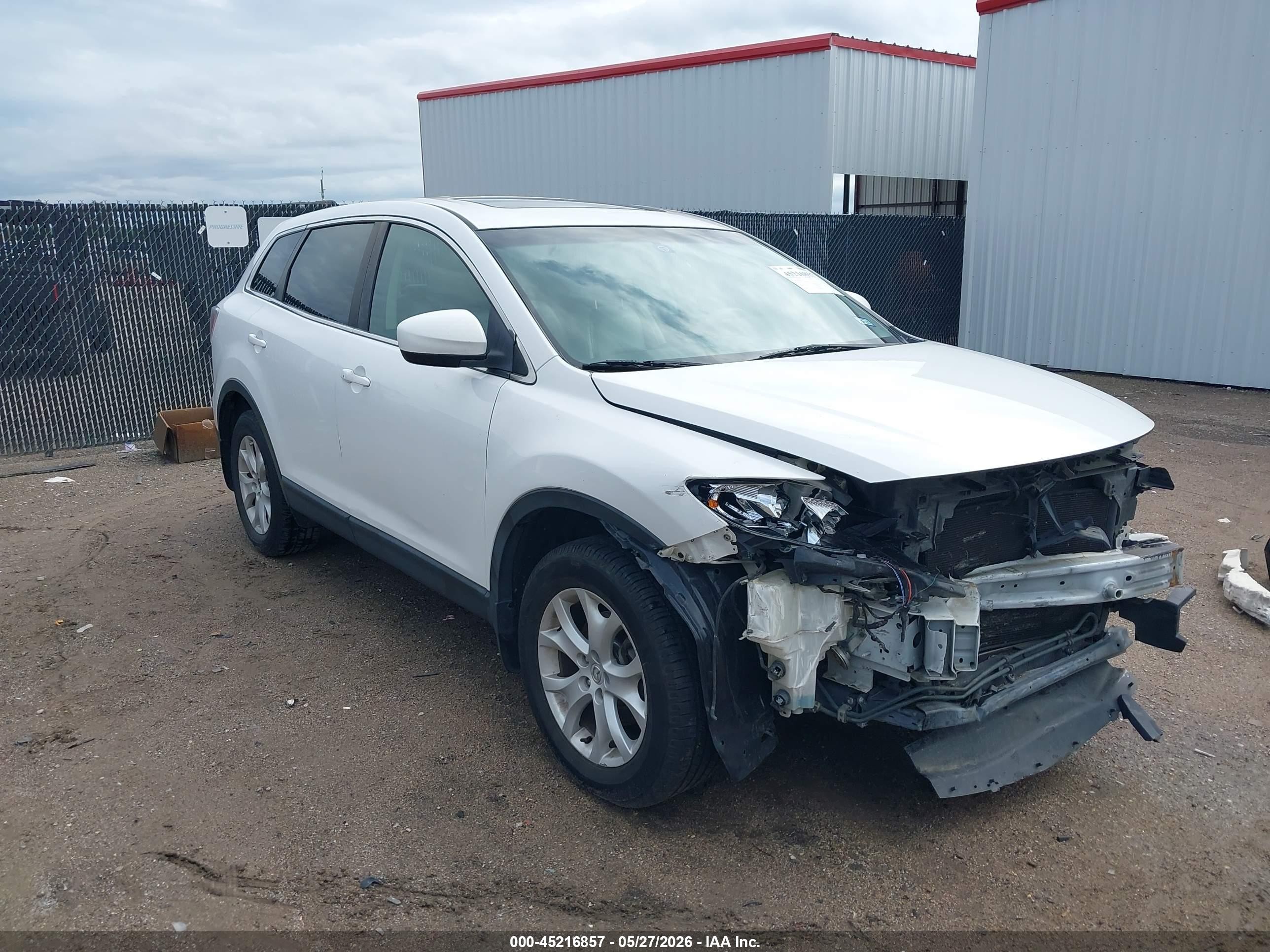 2011 Mazda Cx-9 Touring White vin: JM3TB2CA5B0315863