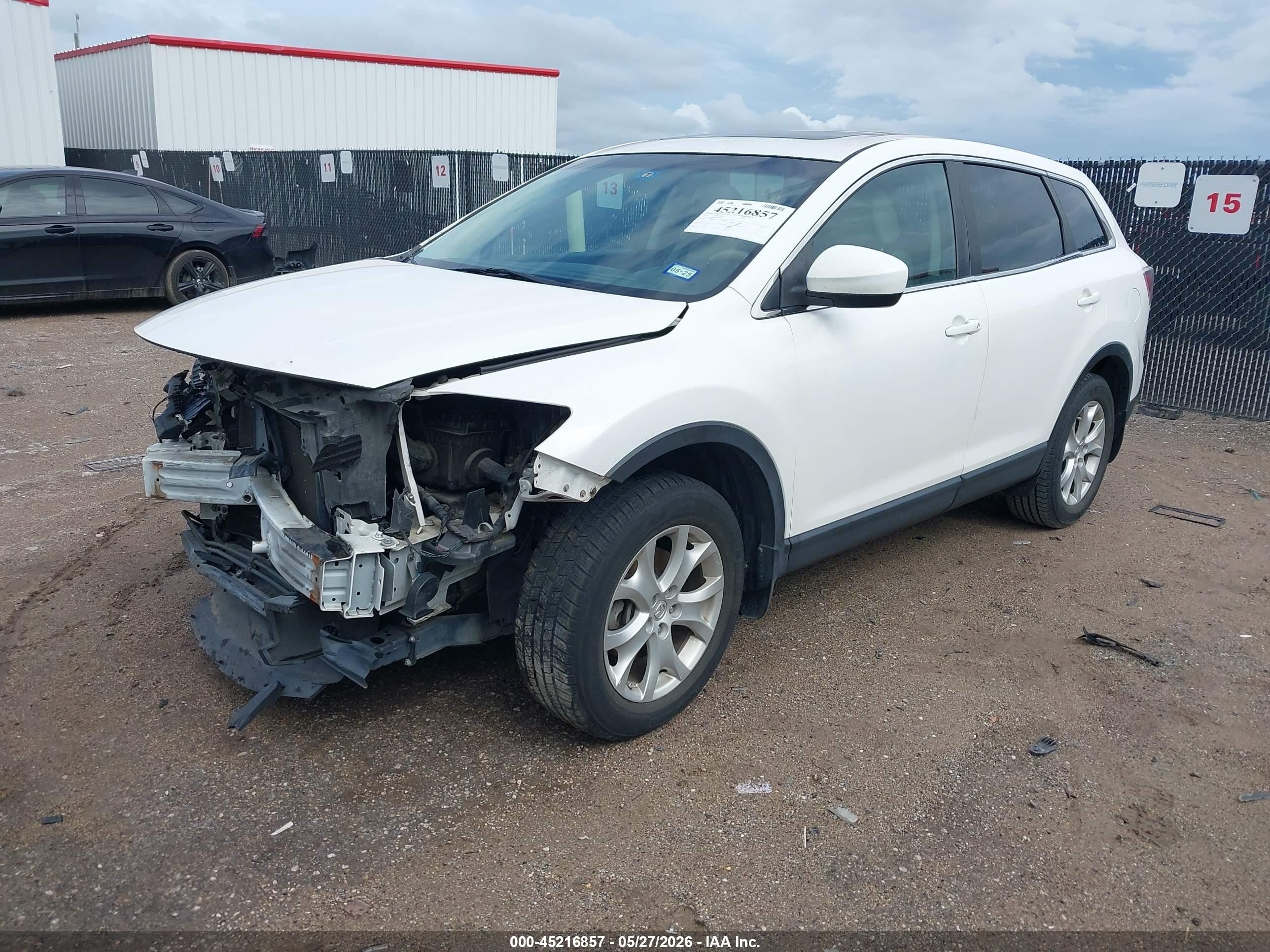 2011 Mazda Cx-9 Touring White vin: JM3TB2CA5B0315863