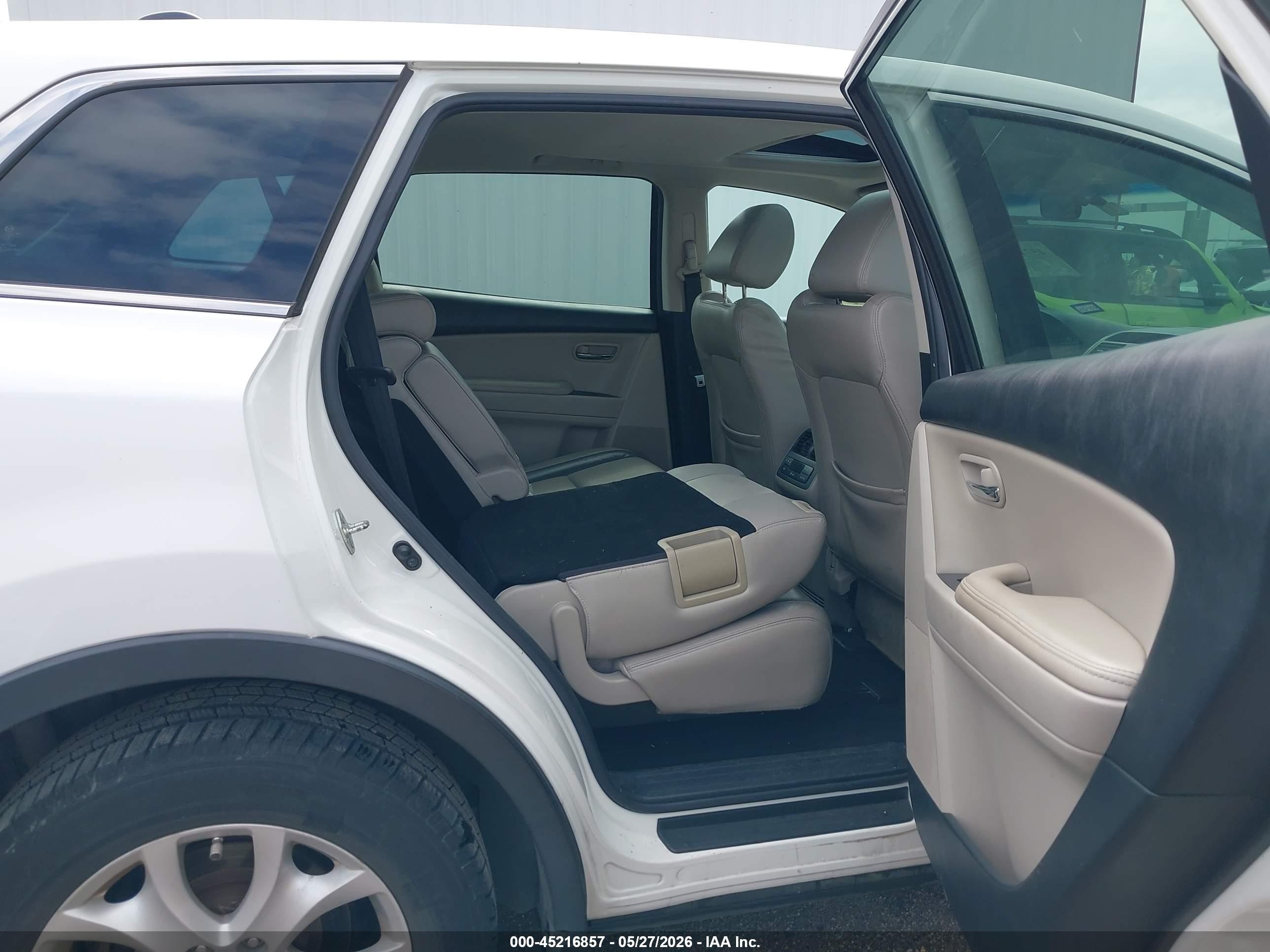 2011 Mazda Cx-9 Touring White vin: JM3TB2CA5B0315863
