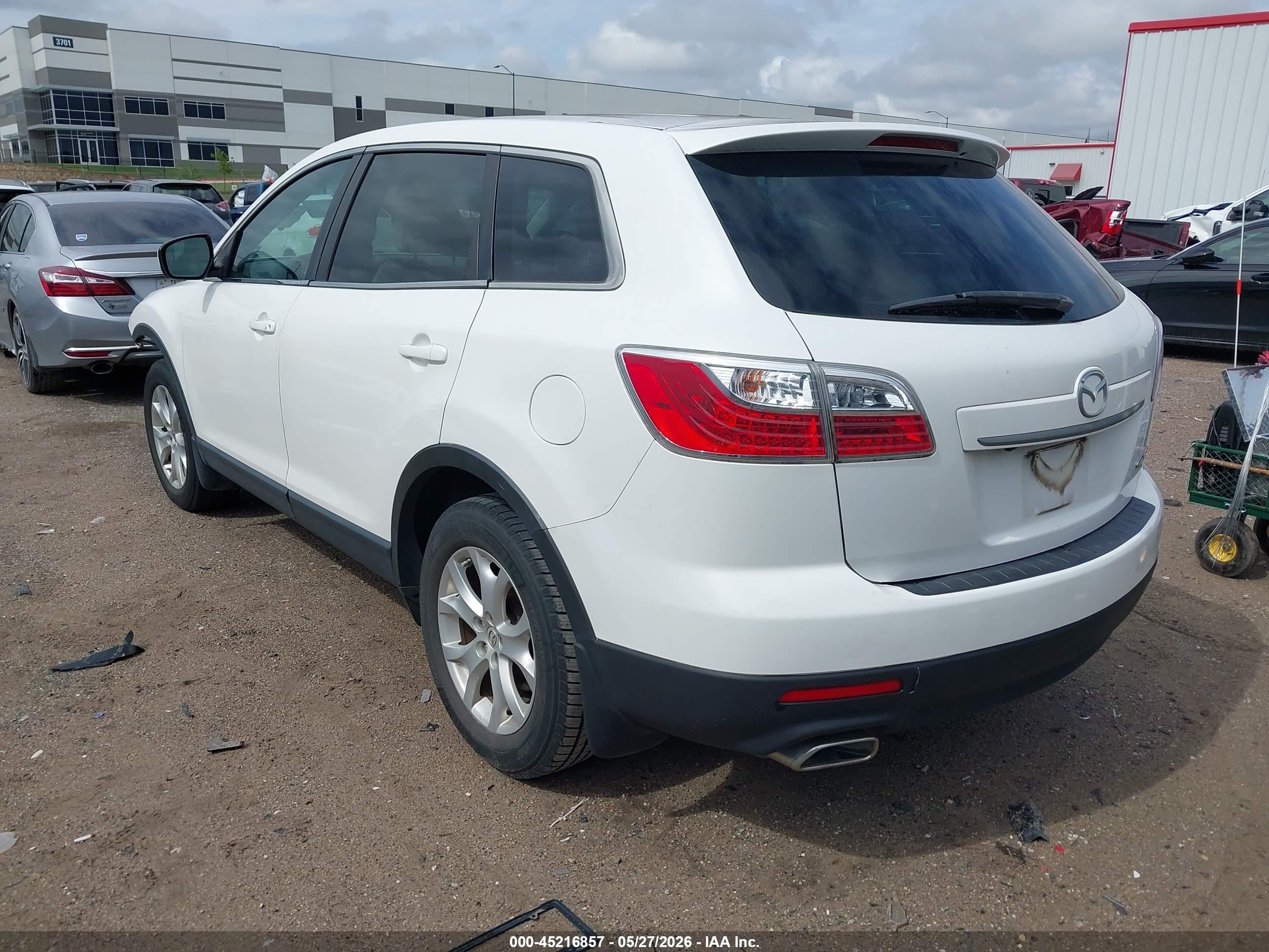 2011 Mazda Cx-9 Touring White vin: JM3TB2CA5B0315863
