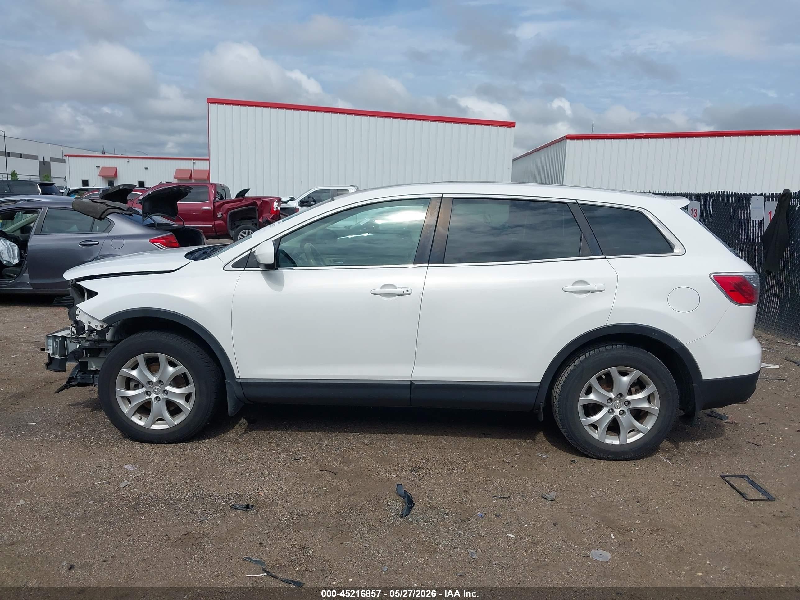 2011 Mazda Cx-9 Touring White vin: JM3TB2CA5B0315863