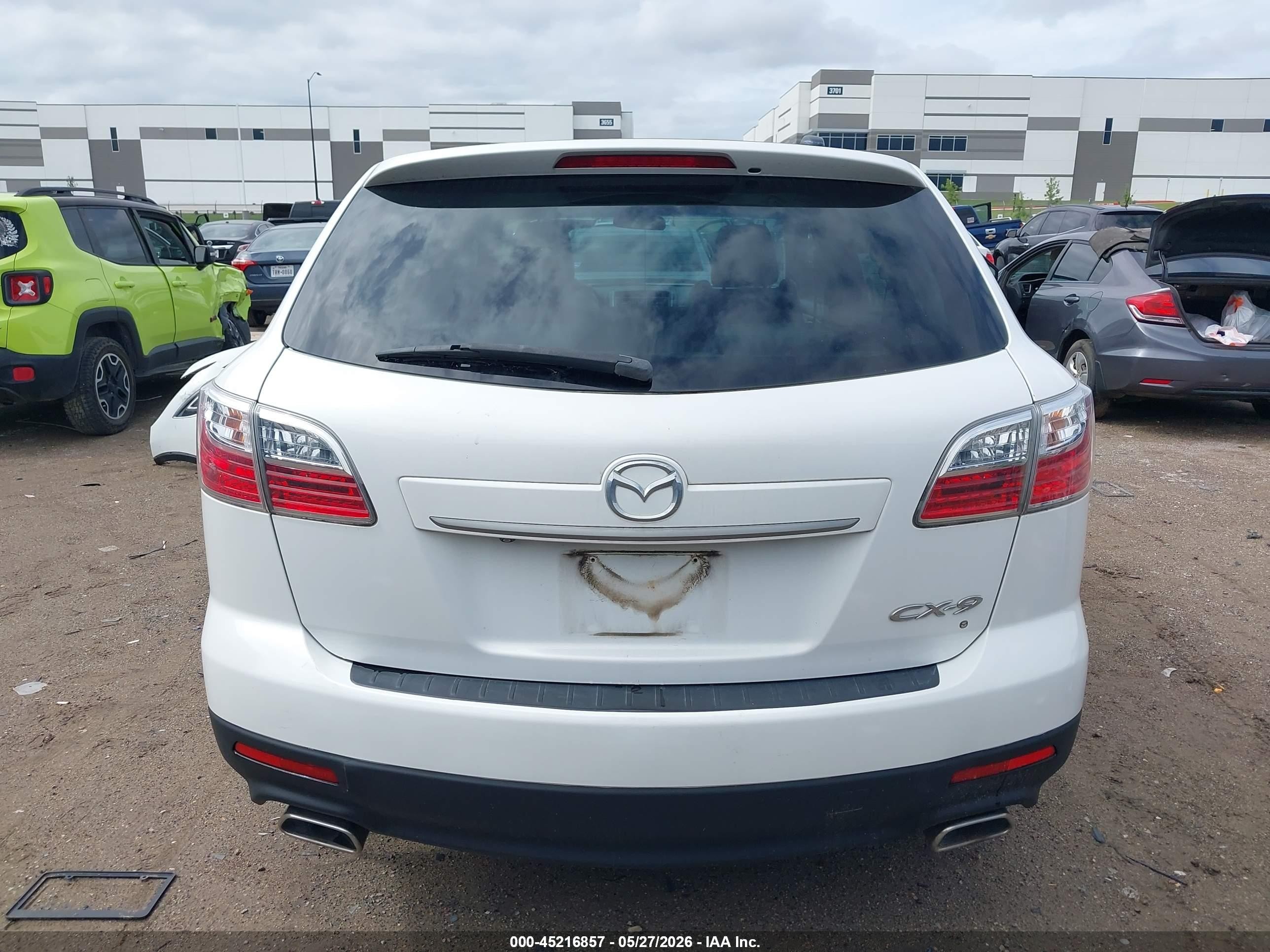2011 Mazda Cx-9 Touring White vin: JM3TB2CA5B0315863