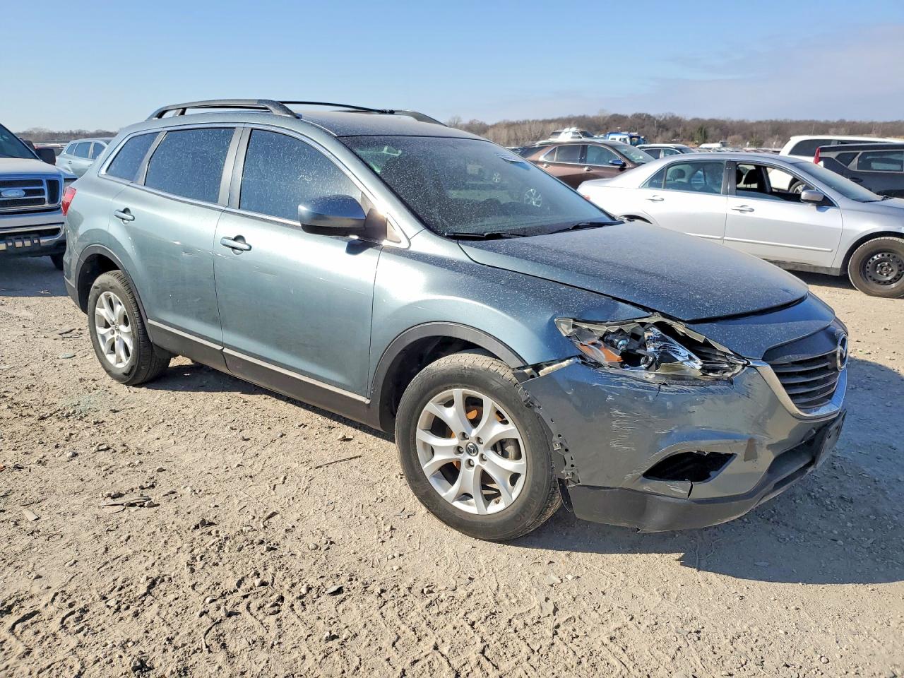 2013 Mazda Cx-9 Touring Turquoise vin: JM3TB2CA5D0405436