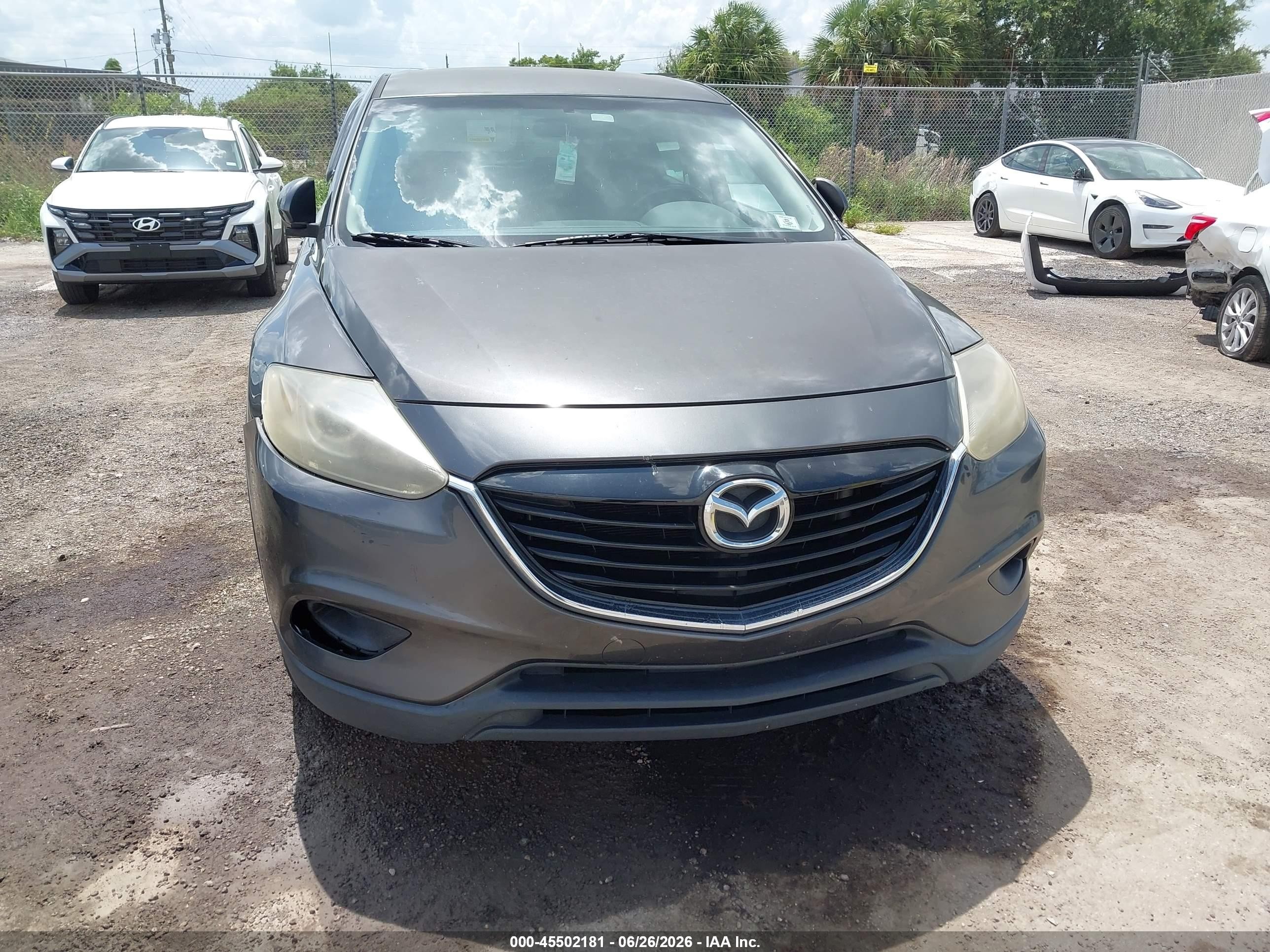 2014 Mazda Cx-9 Touring Gray vin: JM3TB2CA5E0431861