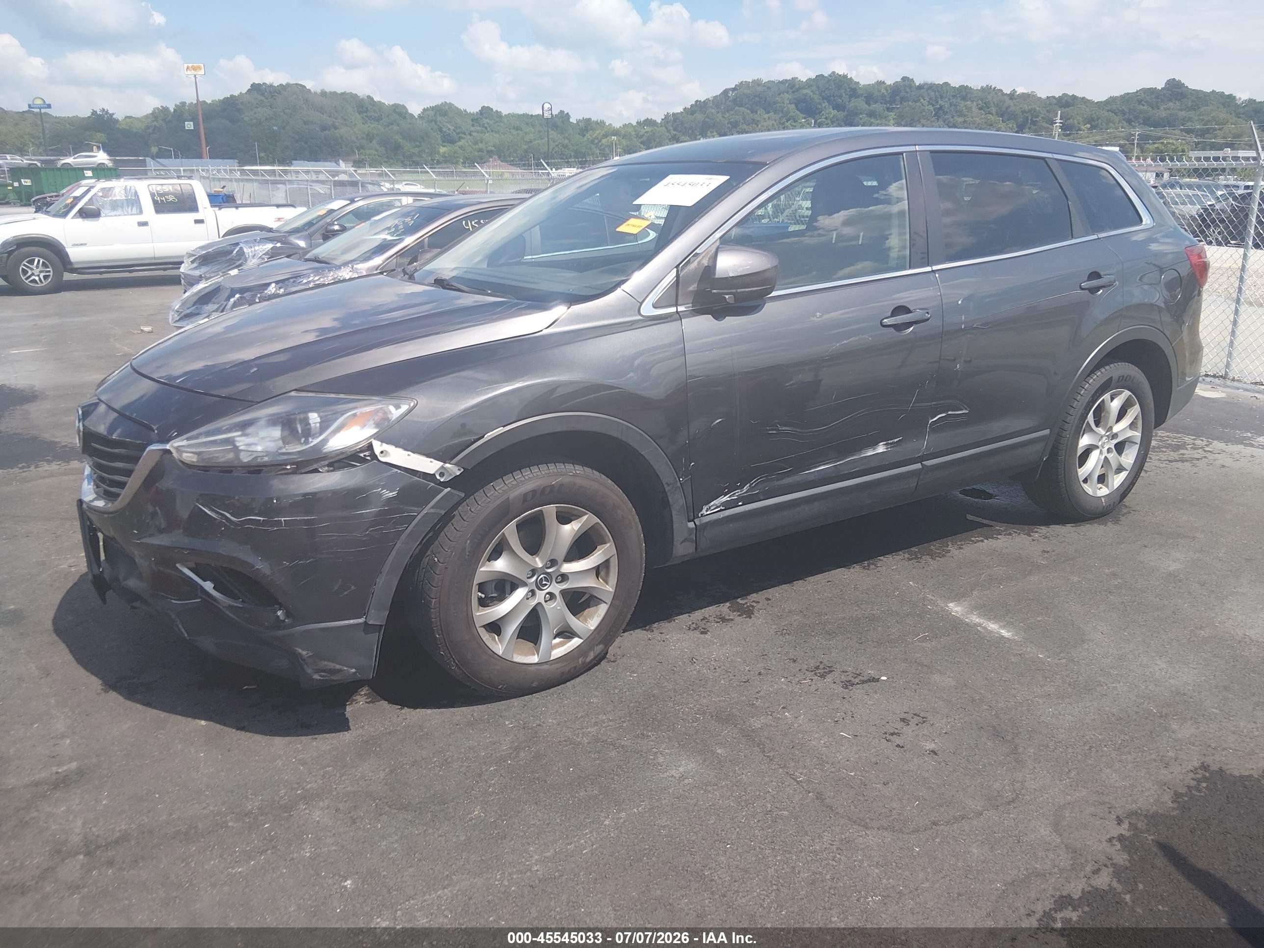2015 Mazda Cx-9 Touring Black vin: JM3TB2CA5F0452050
