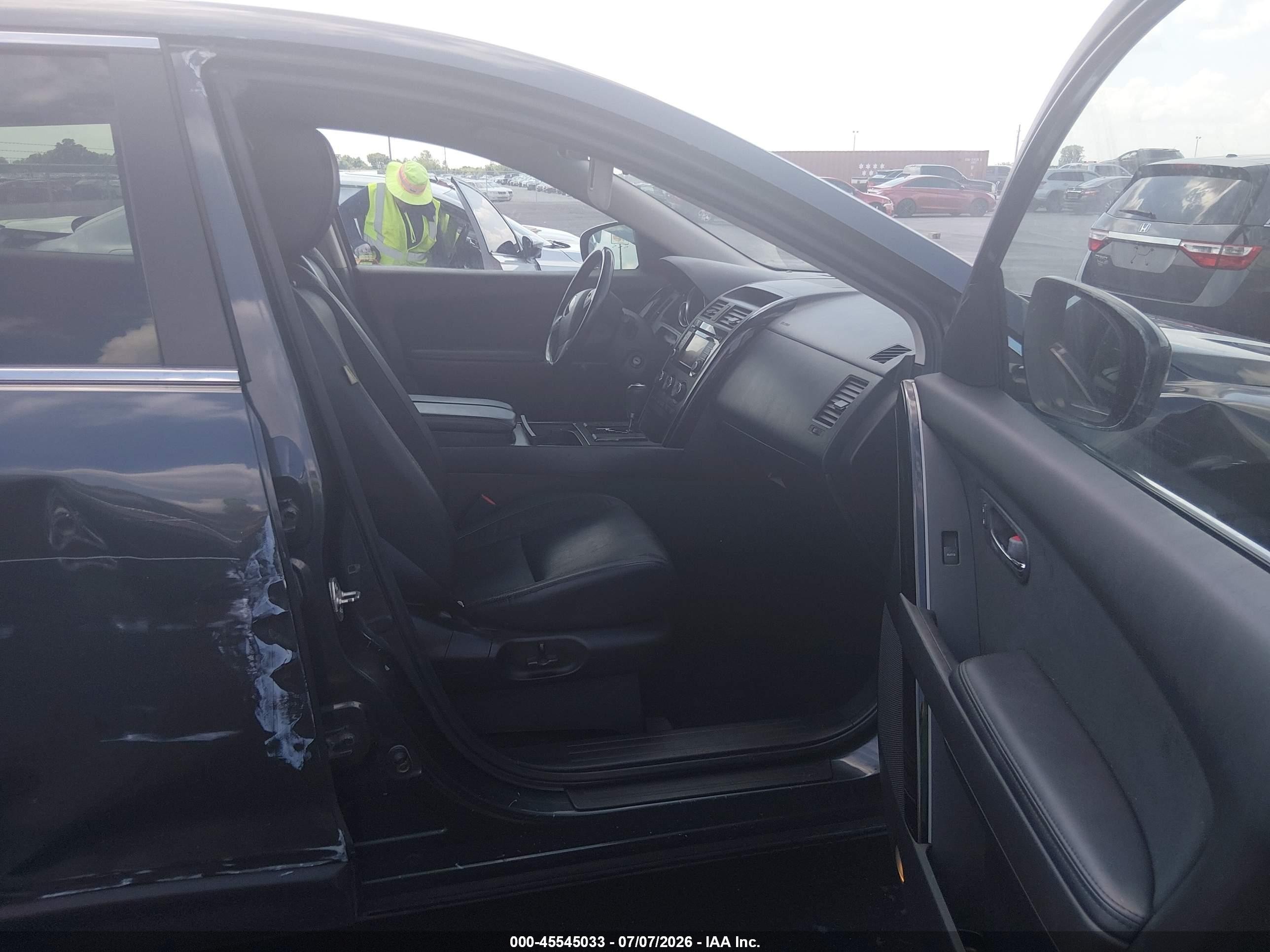 2015 Mazda Cx-9 Touring Black vin: JM3TB2CA5F0452050