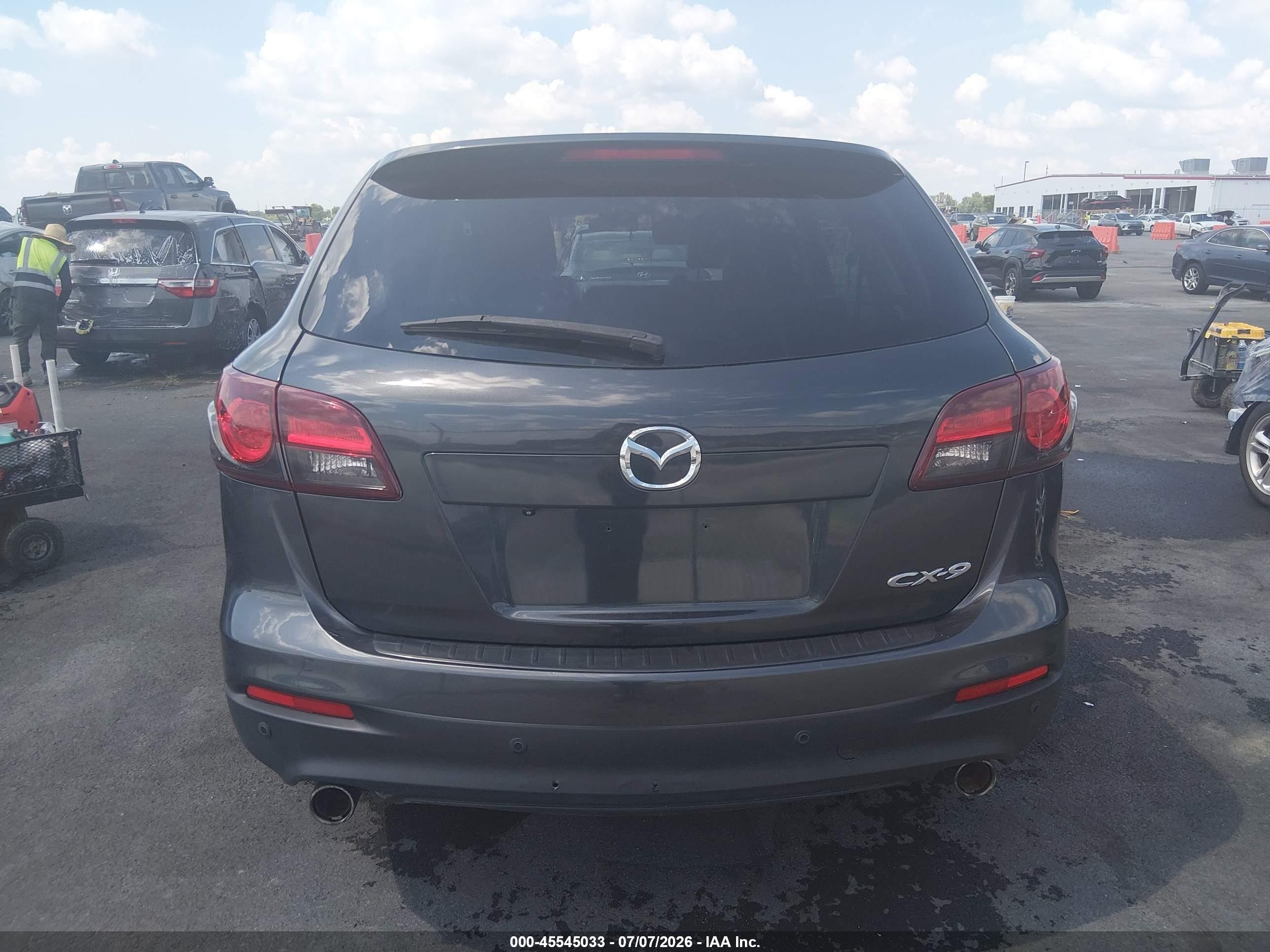 2015 Mazda Cx-9 Touring Black vin: JM3TB2CA5F0452050