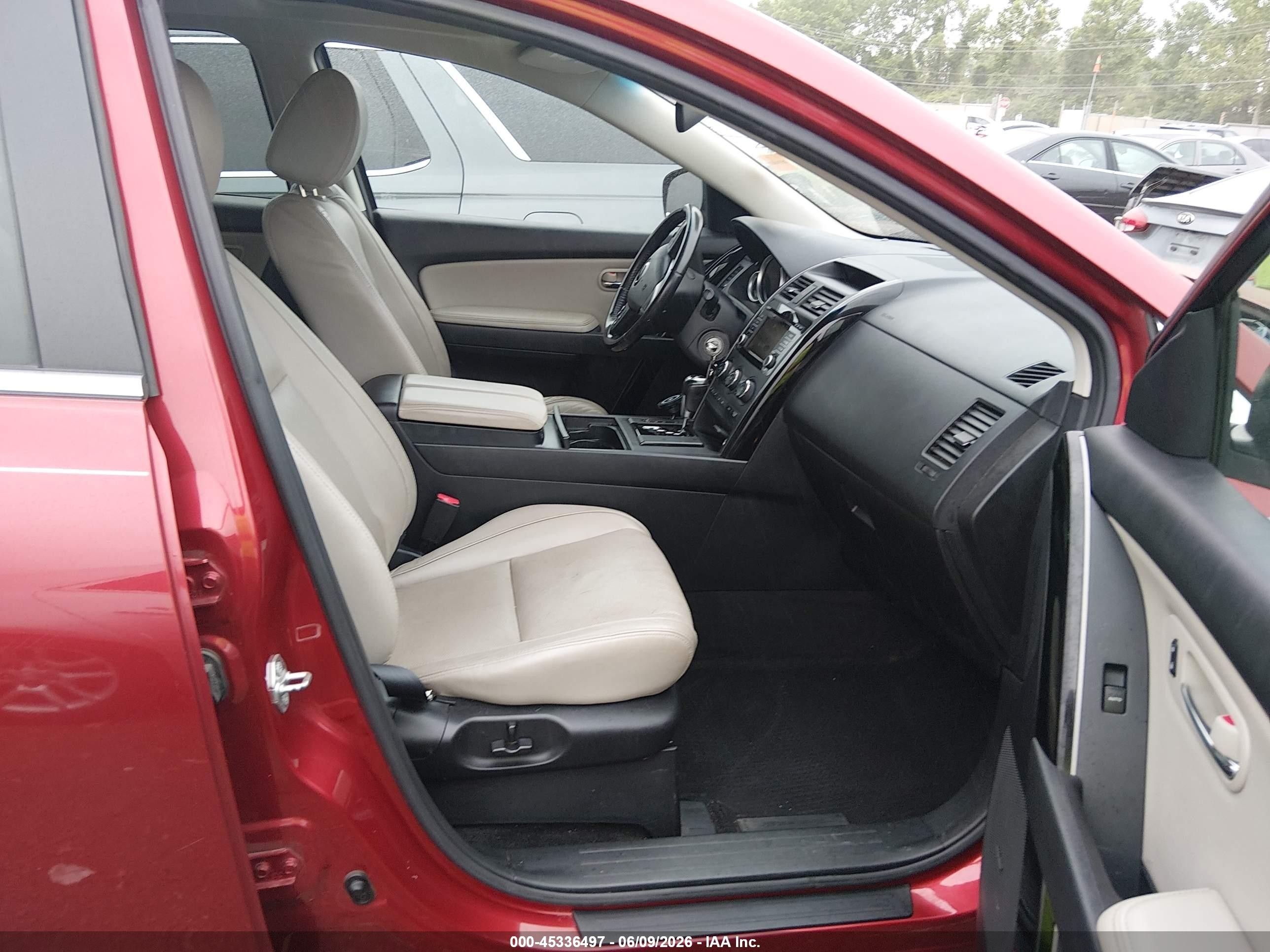 2013 Mazda Cx-9 Touring Burgundy vin: JM3TB2CA6D0409561