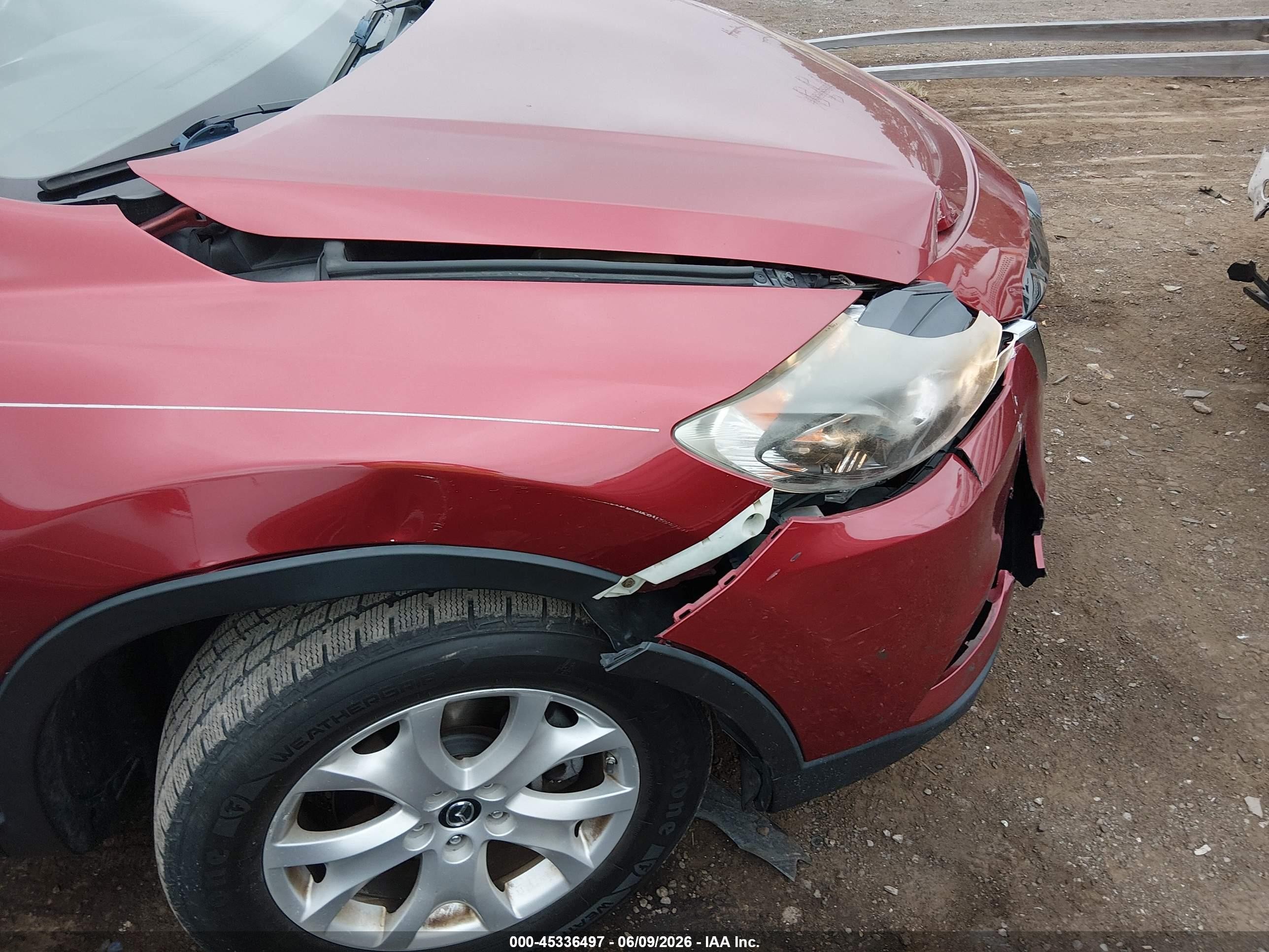 2013 Mazda Cx-9 Touring Burgundy vin: JM3TB2CA6D0409561