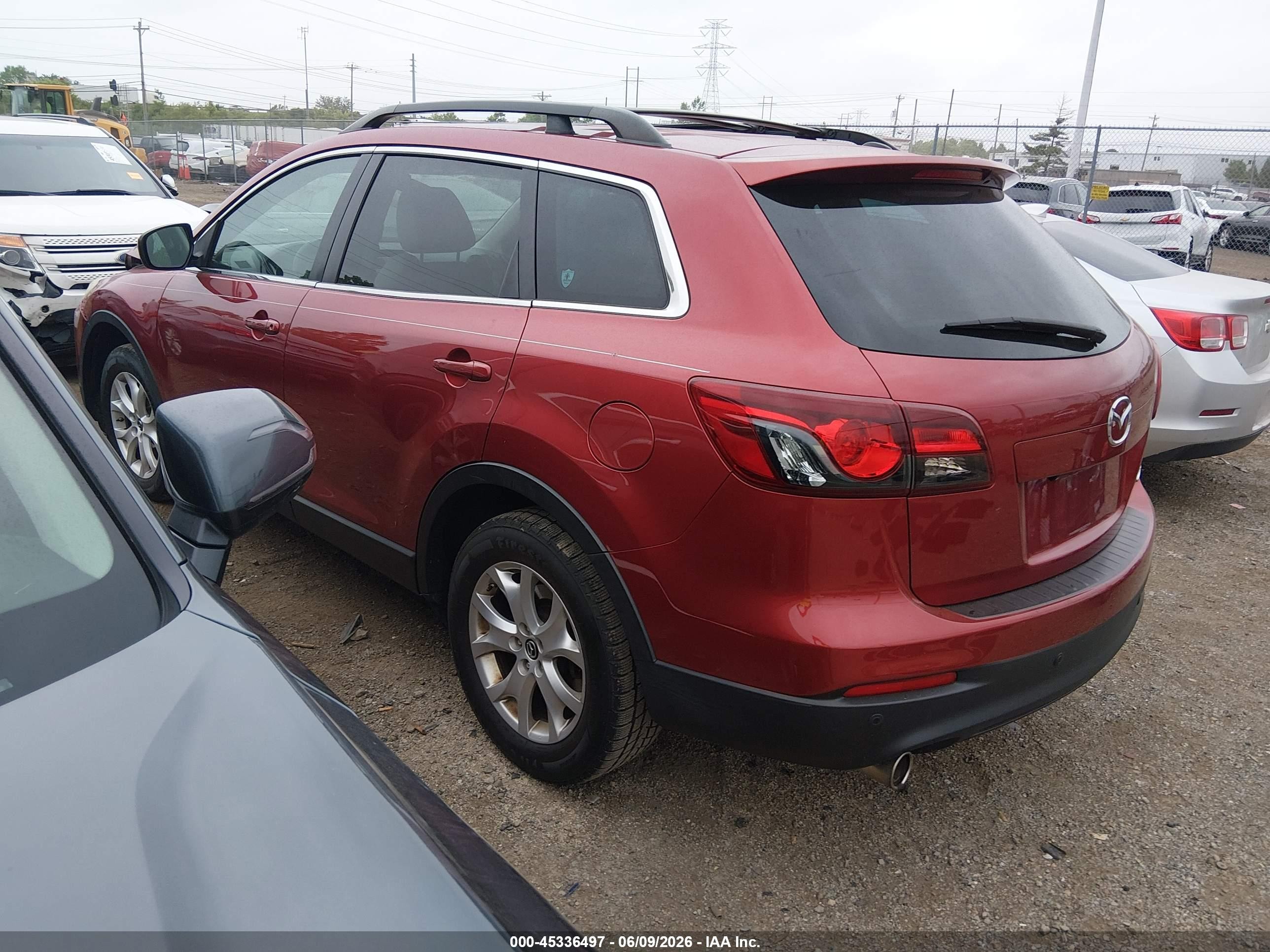 2013 Mazda Cx-9 Touring Burgundy vin: JM3TB2CA6D0409561