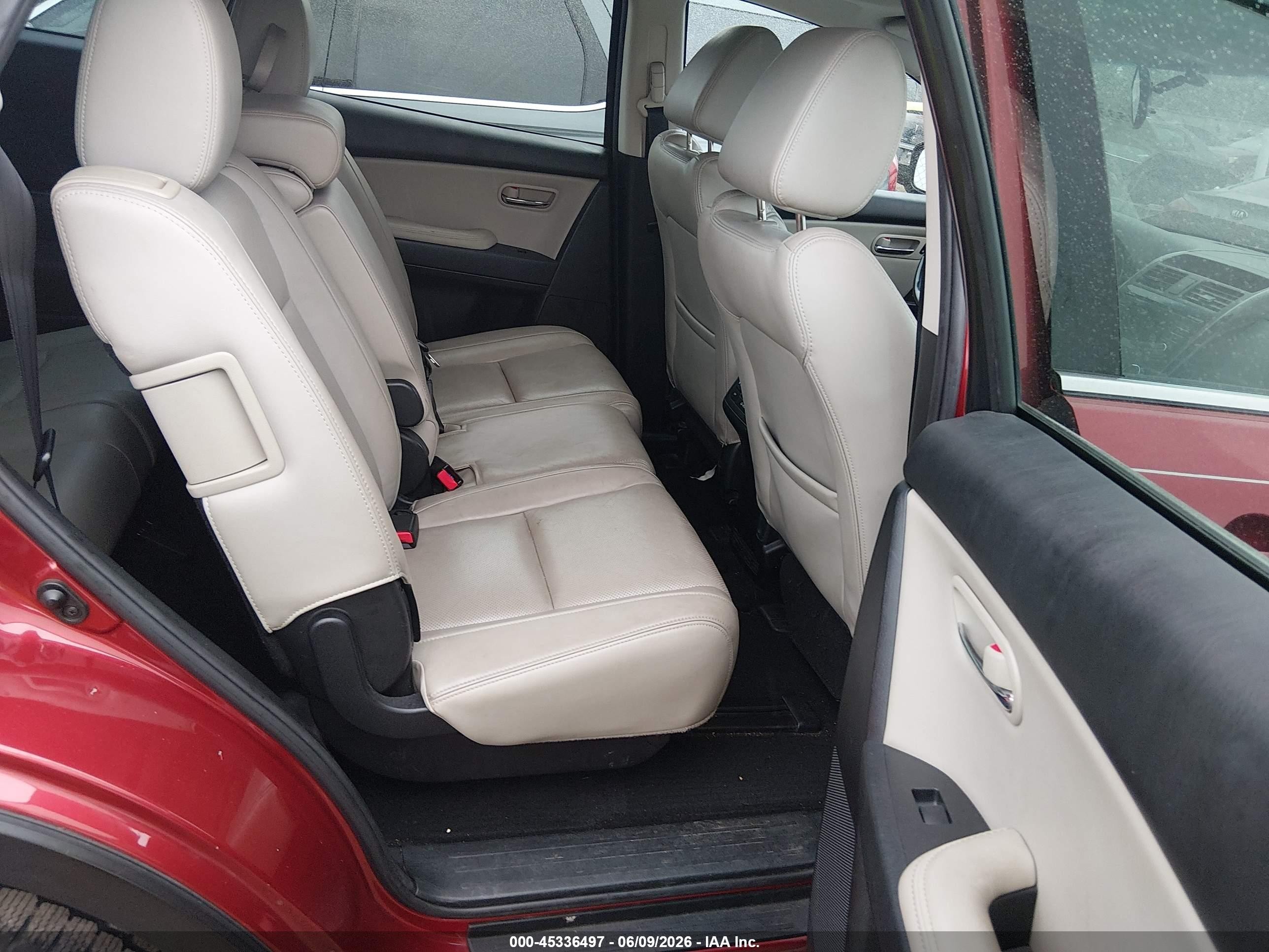 2013 Mazda Cx-9 Touring Burgundy vin: JM3TB2CA6D0409561
