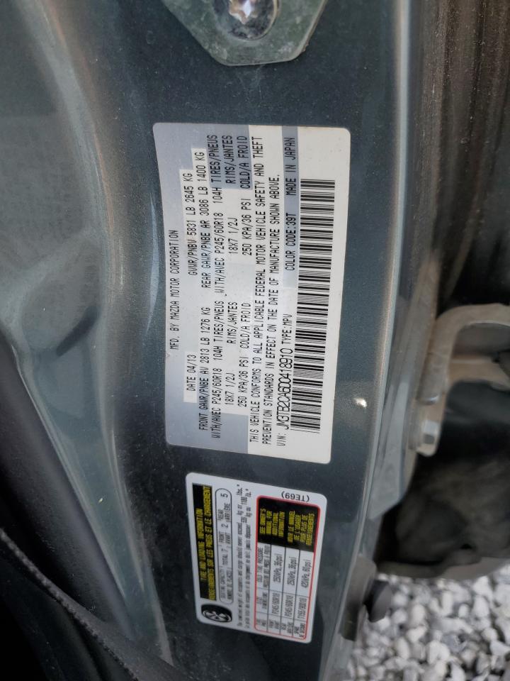 2013 Mazda Cx-9 Touring Gray vin: JM3TB2CA6D0418910