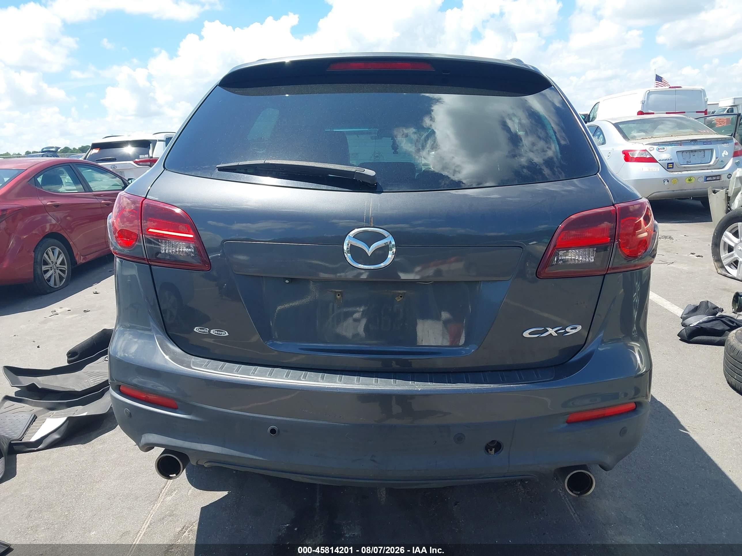 2013 Mazda Cx-9 Touring Черный vin: JM3TB2CA6D0422052