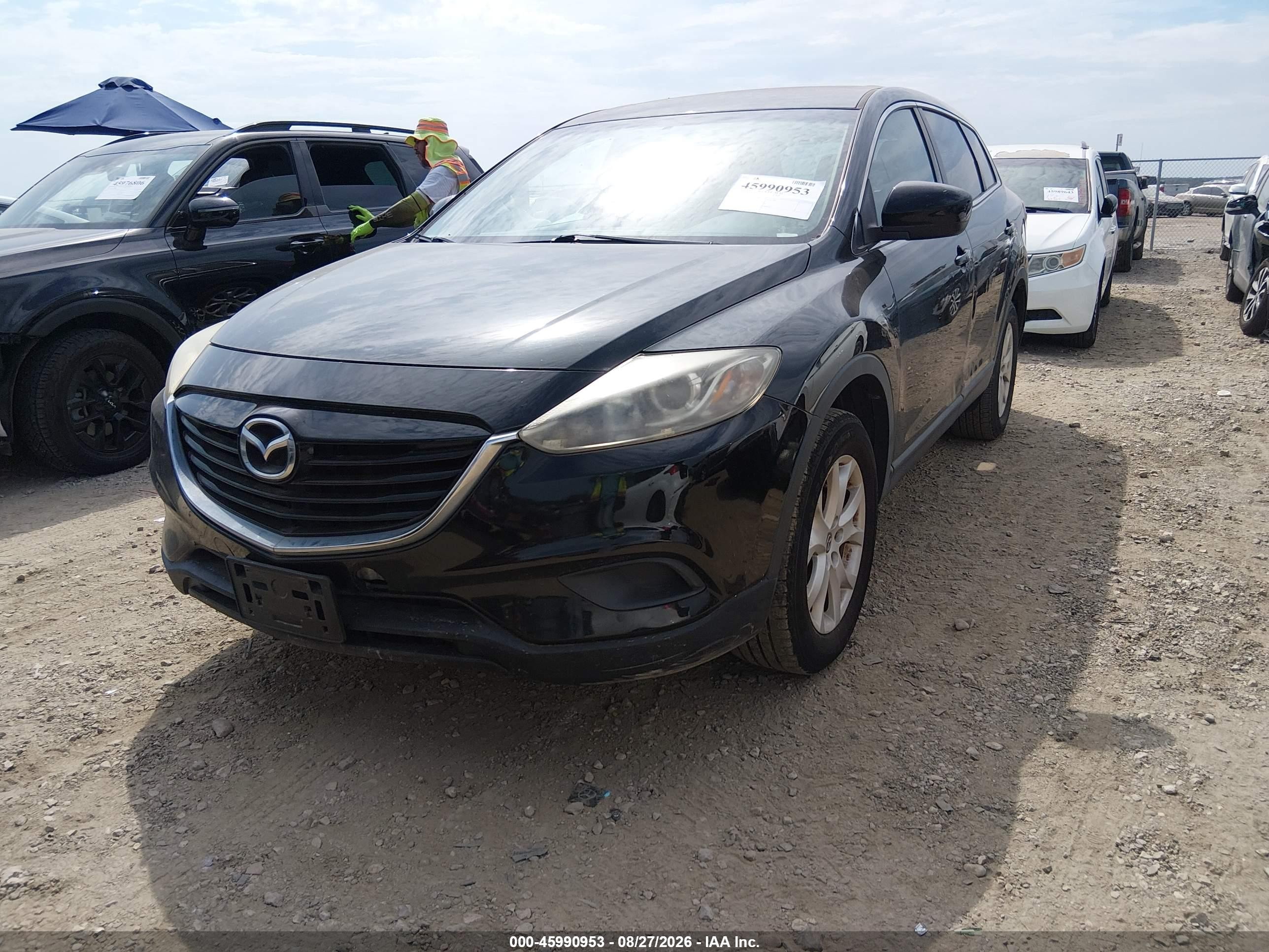 2013 Mazda Cx-9 Touring Black vin: JM3TB2CA6D0424013