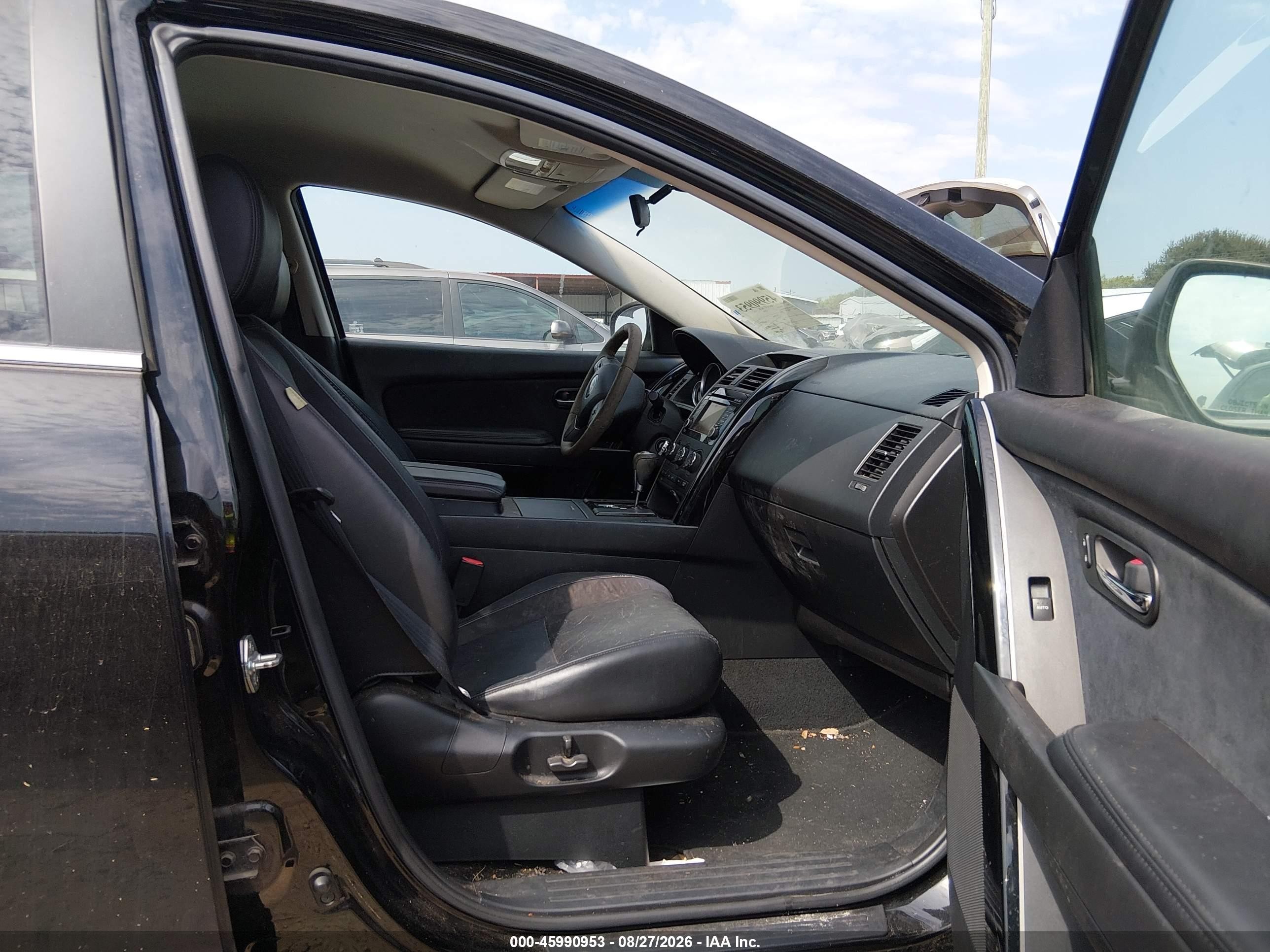 2013 Mazda Cx-9 Touring Black vin: JM3TB2CA6D0424013