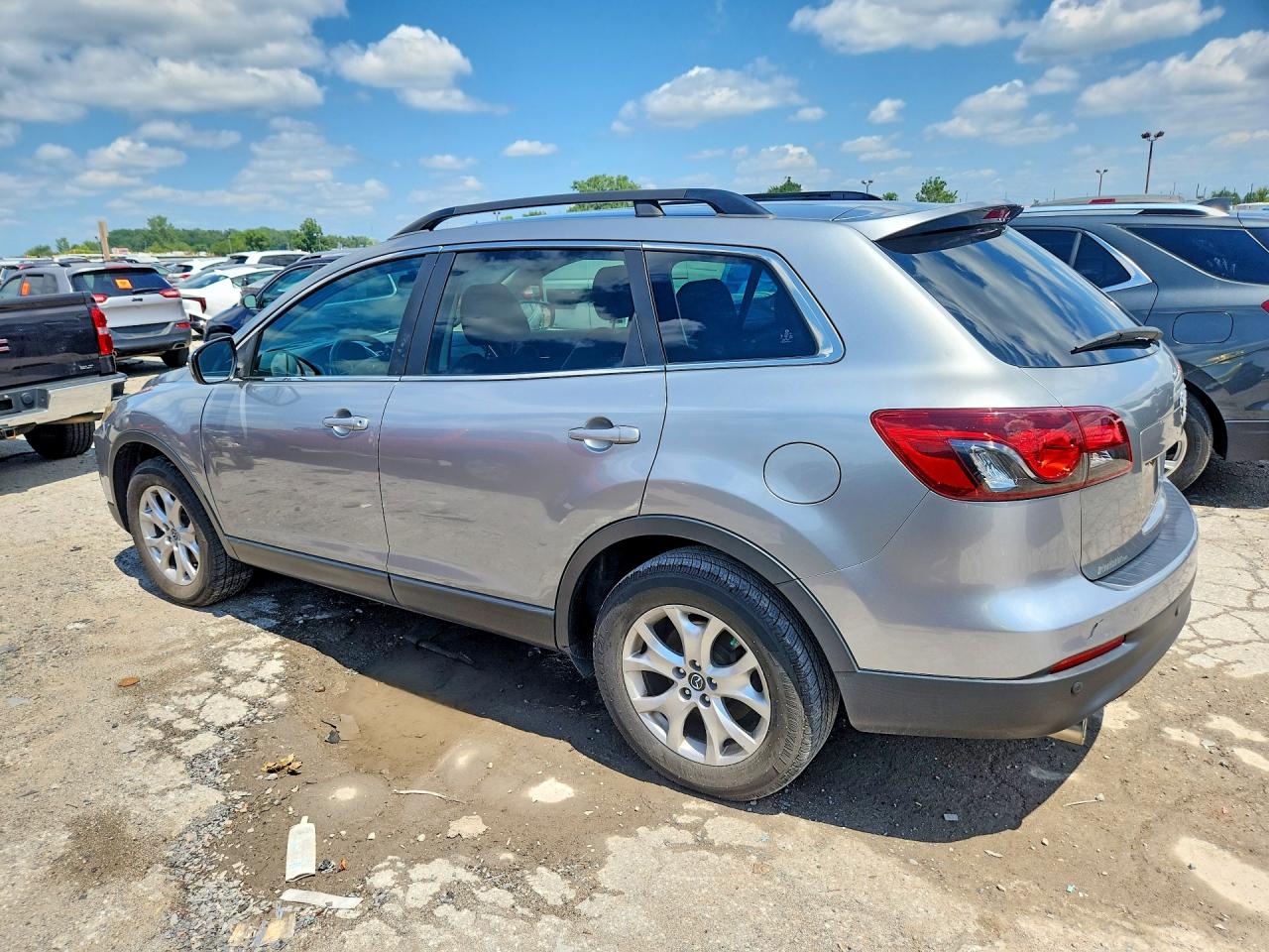 2014 Mazda Cx-9 Touring Silver vin: JM3TB2CA6E0433506