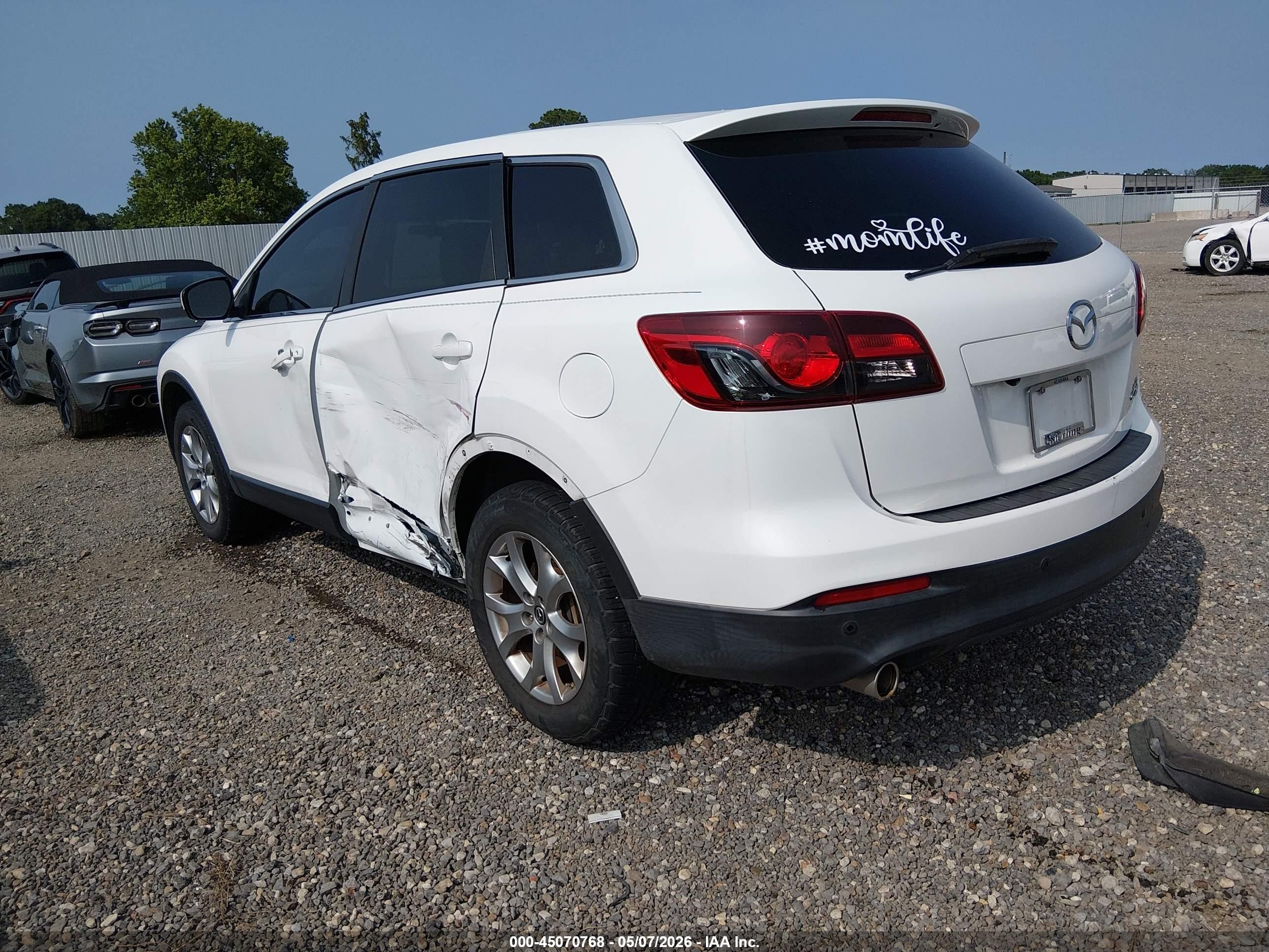 2015 Mazda Cx-9 Touring Белый vin: JM3TB2CA6F0449996