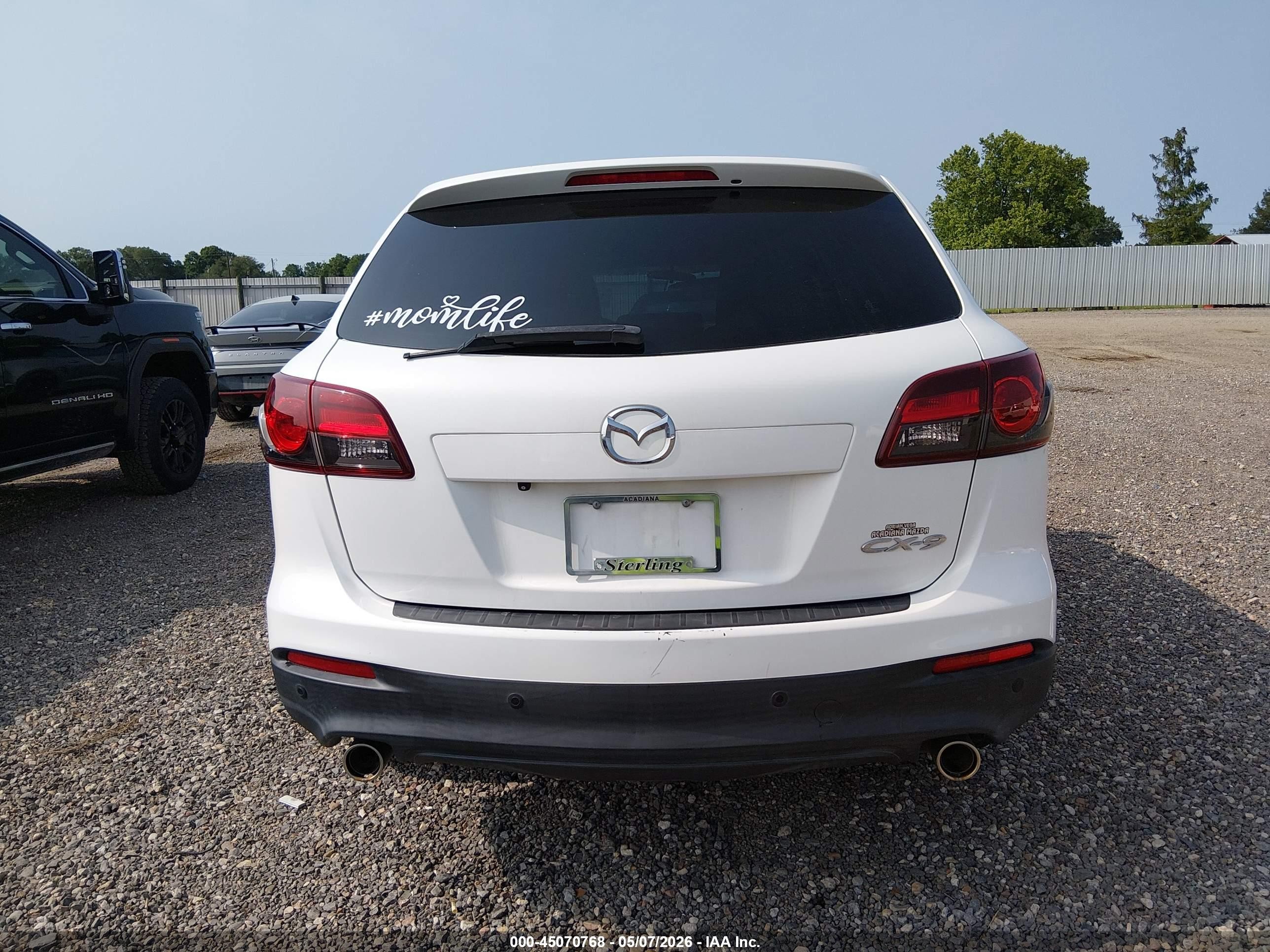 2015 Mazda Cx-9 Touring Белый vin: JM3TB2CA6F0449996