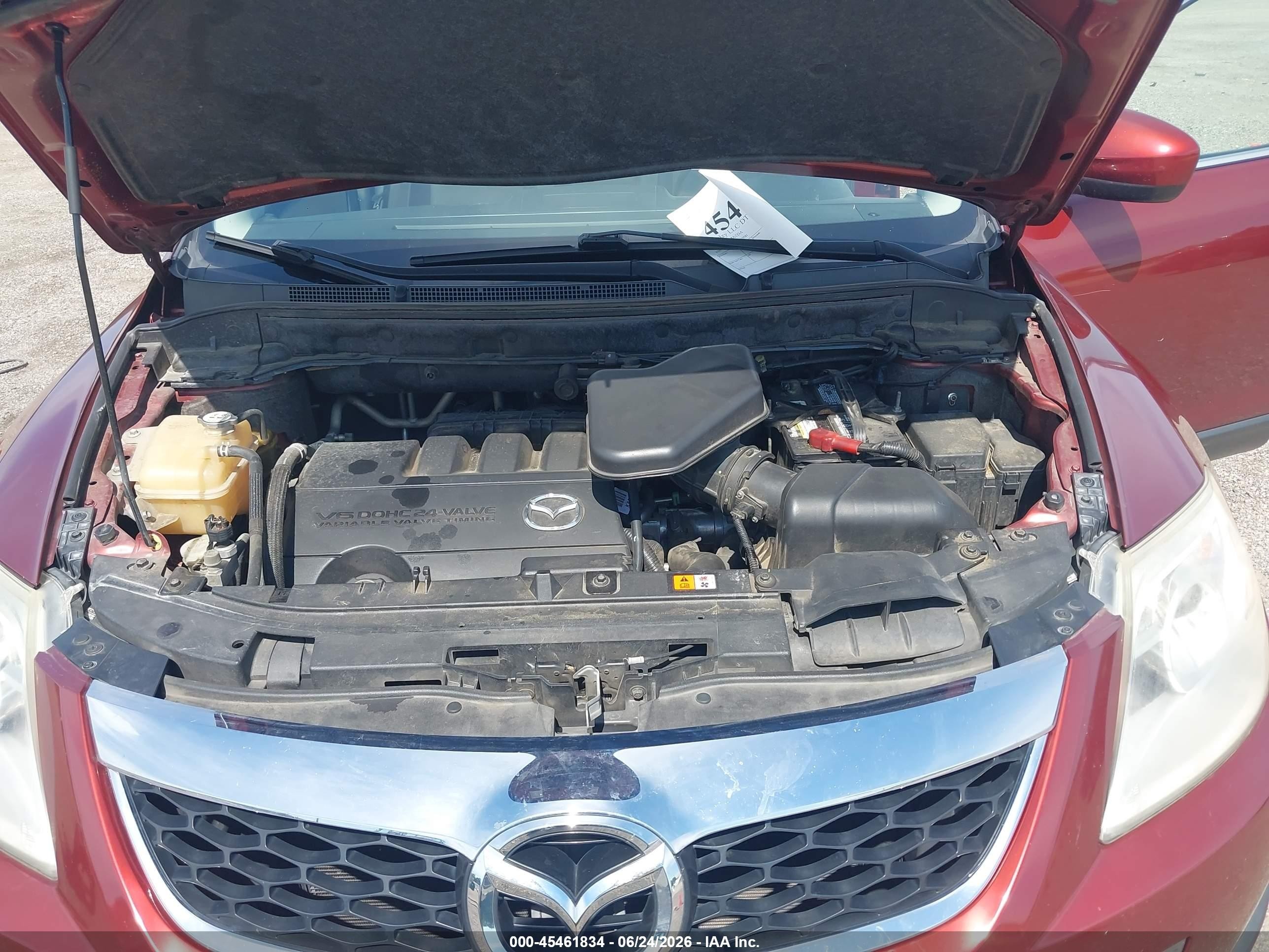 2012 Mazda Cx-9 Touring Burgundy vin: JM3TB2CA7C0359381