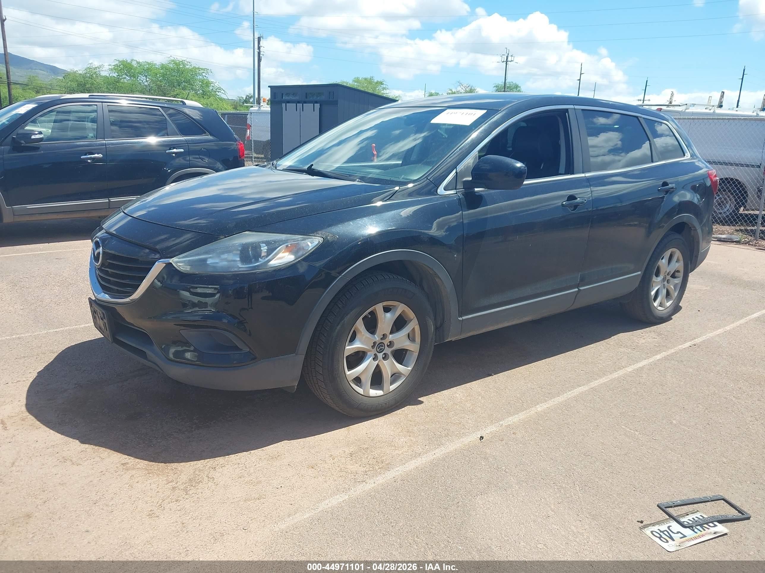 2013 Mazda Cx-9 Touring Black vin: JM3TB2CA7D0401307