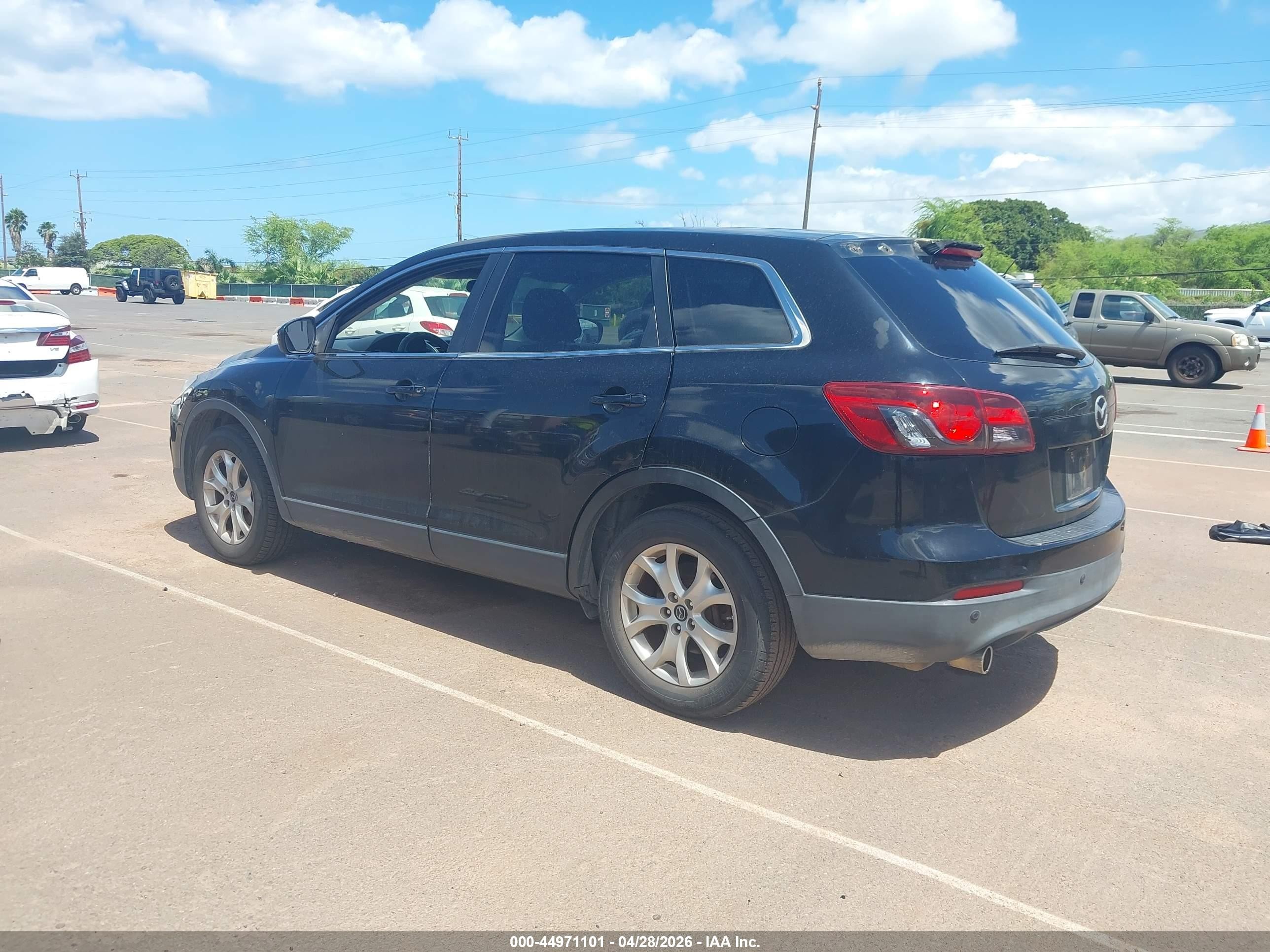 2013 Mazda Cx-9 Touring Black vin: JM3TB2CA7D0401307