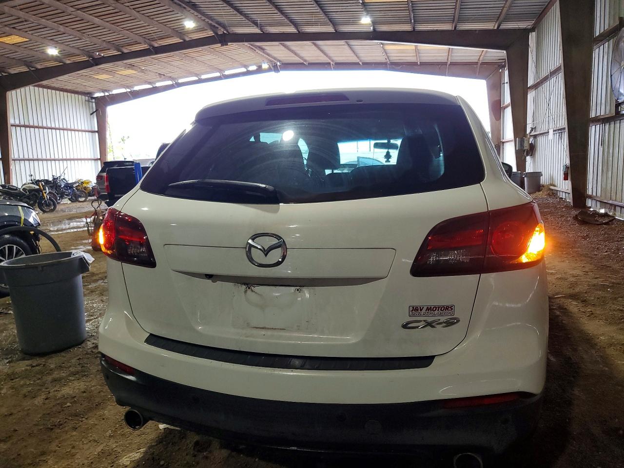 2013 Mazda Cx-9 Touring White vin: JM3TB2CA7D0409830