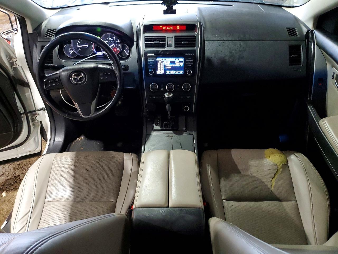 2013 Mazda Cx-9 Touring White vin: JM3TB2CA7D0409830
