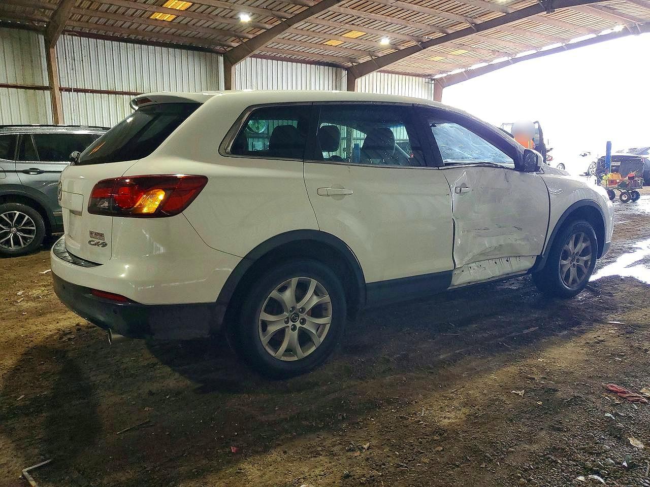 2013 Mazda Cx-9 Touring White vin: JM3TB2CA7D0409830