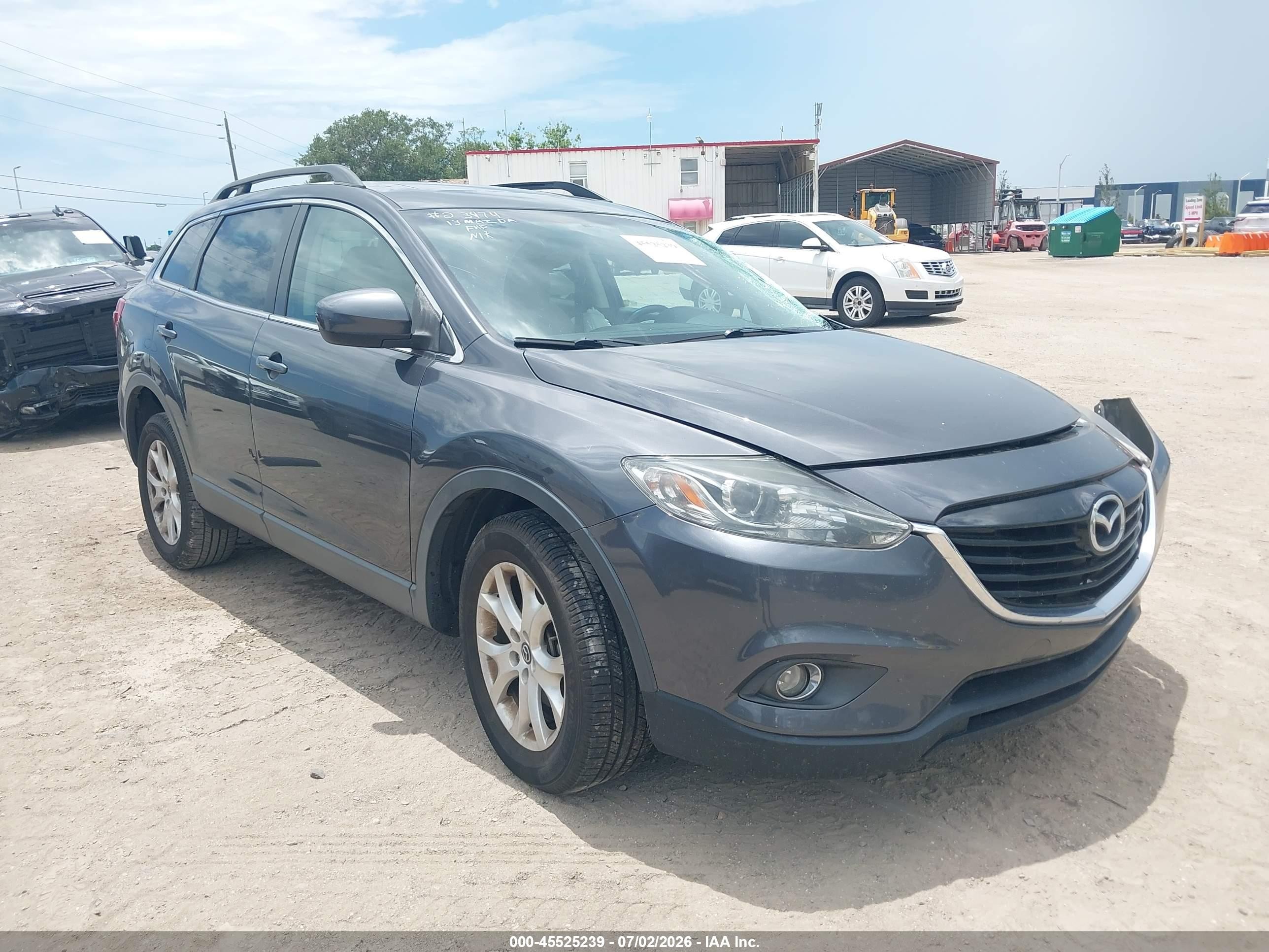 2013 Mazda Cx-9 Touring Серый vin: JM3TB2CA7D0424134