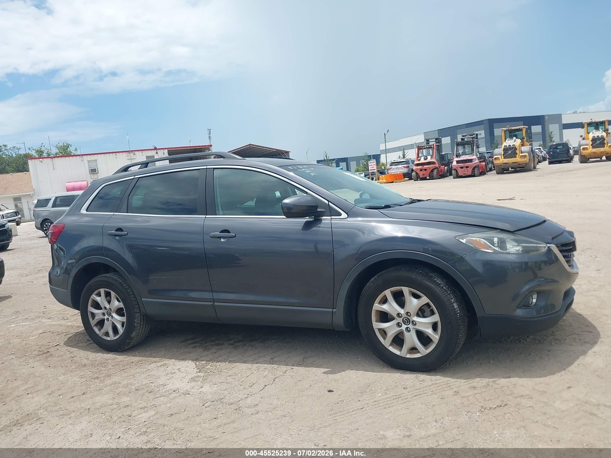 2013 Mazda Cx-9 Touring Gray vin: JM3TB2CA7D0424134