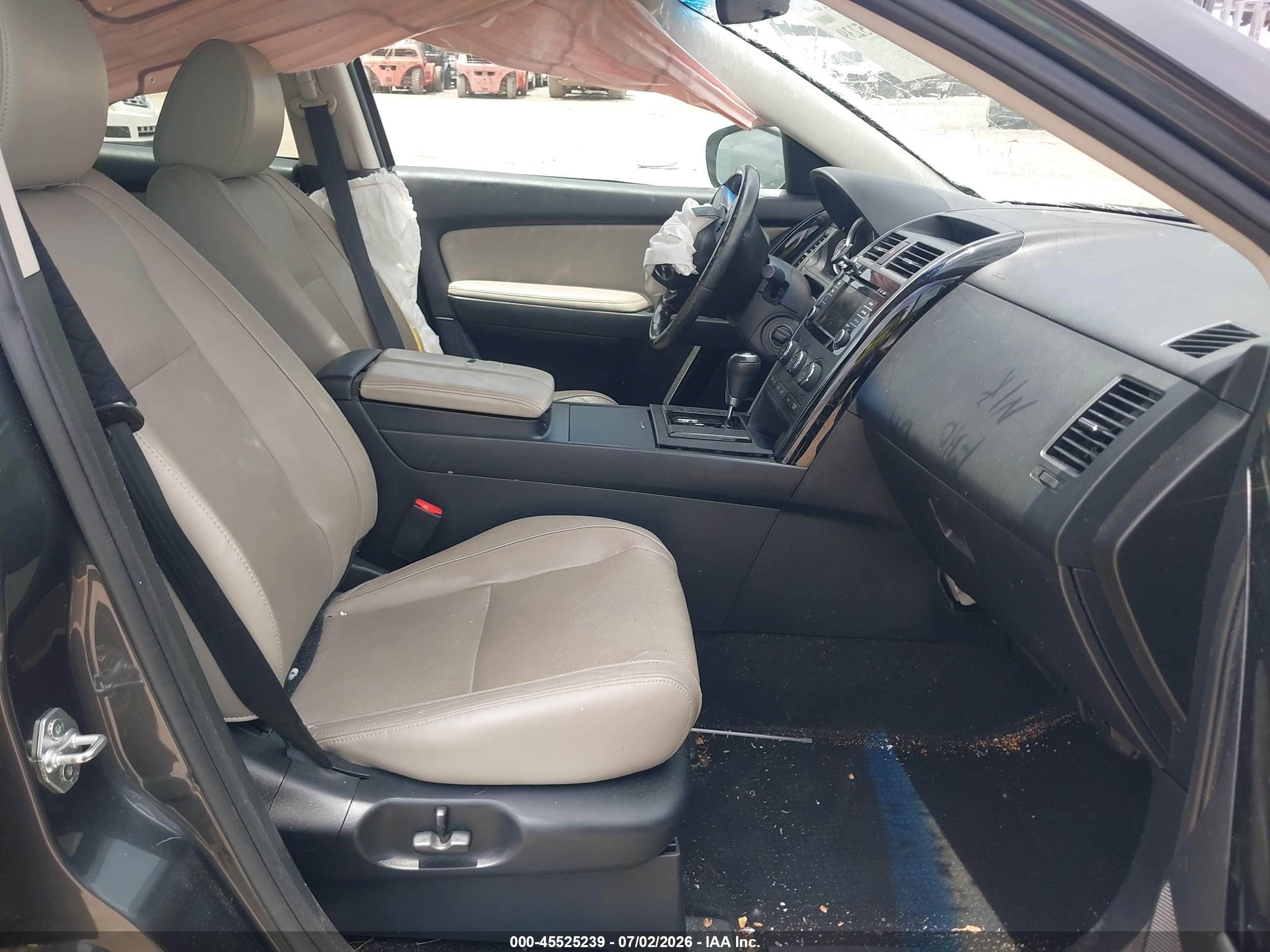 2013 Mazda Cx-9 Touring Gray vin: JM3TB2CA7D0424134