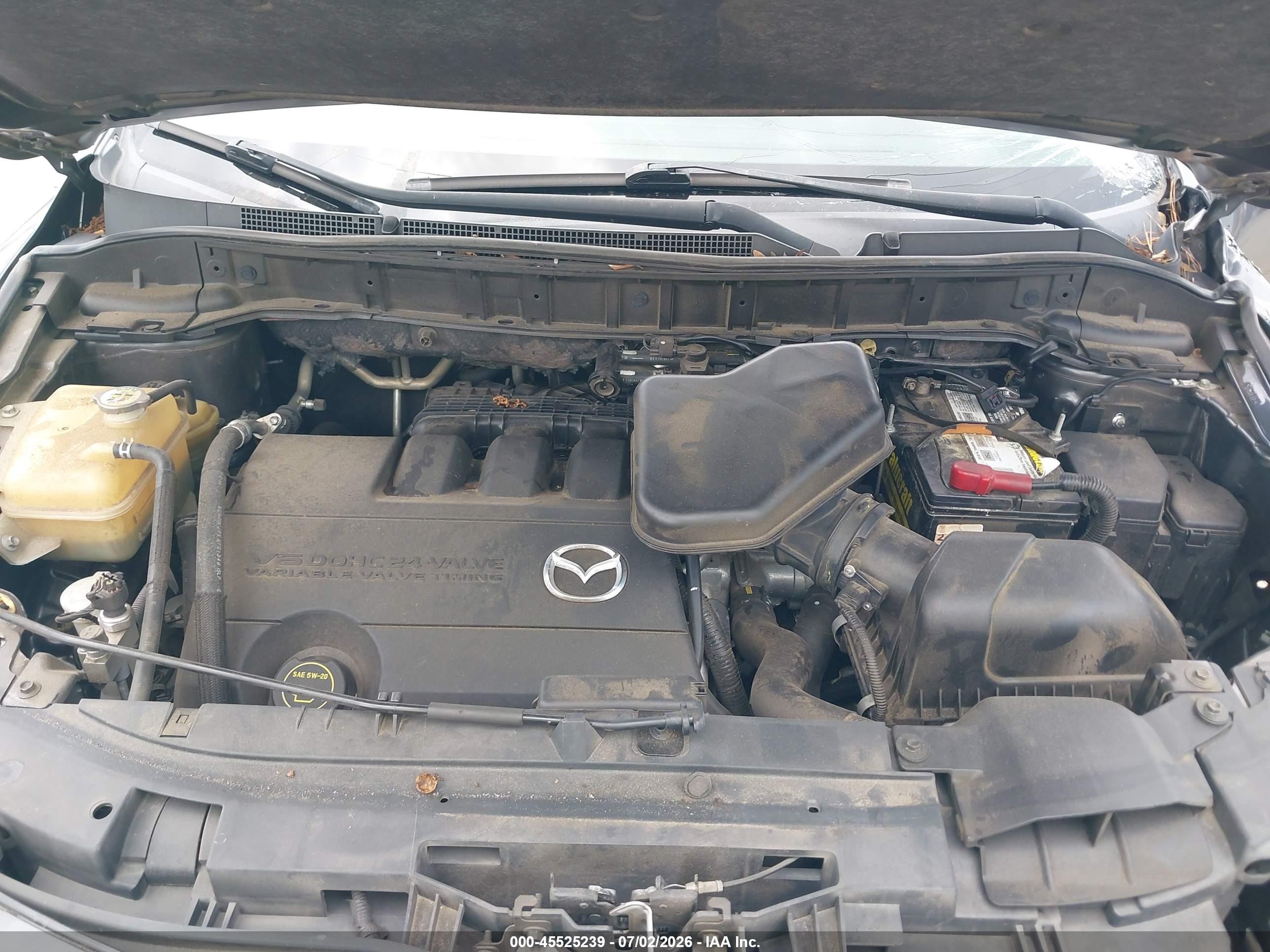 2013 Mazda Cx-9 Touring Gray vin: JM3TB2CA7D0424134