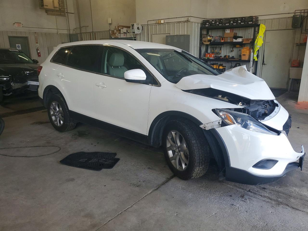 2014 Mazda Cx-9 Touring White vin: JM3TB2CA7E0426192