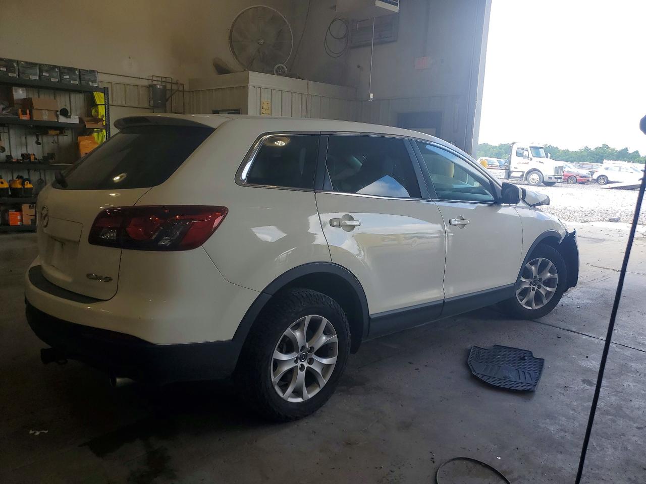 2014 Mazda Cx-9 Touring White vin: JM3TB2CA7E0426192
