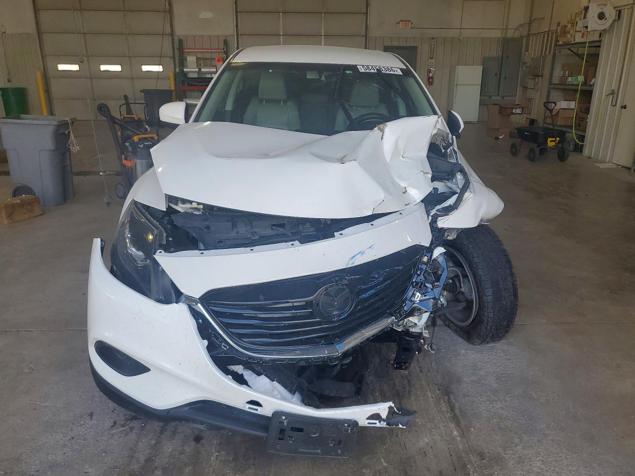 2014 Mazda Cx-9 Touring White vin: JM3TB2CA7E0426192