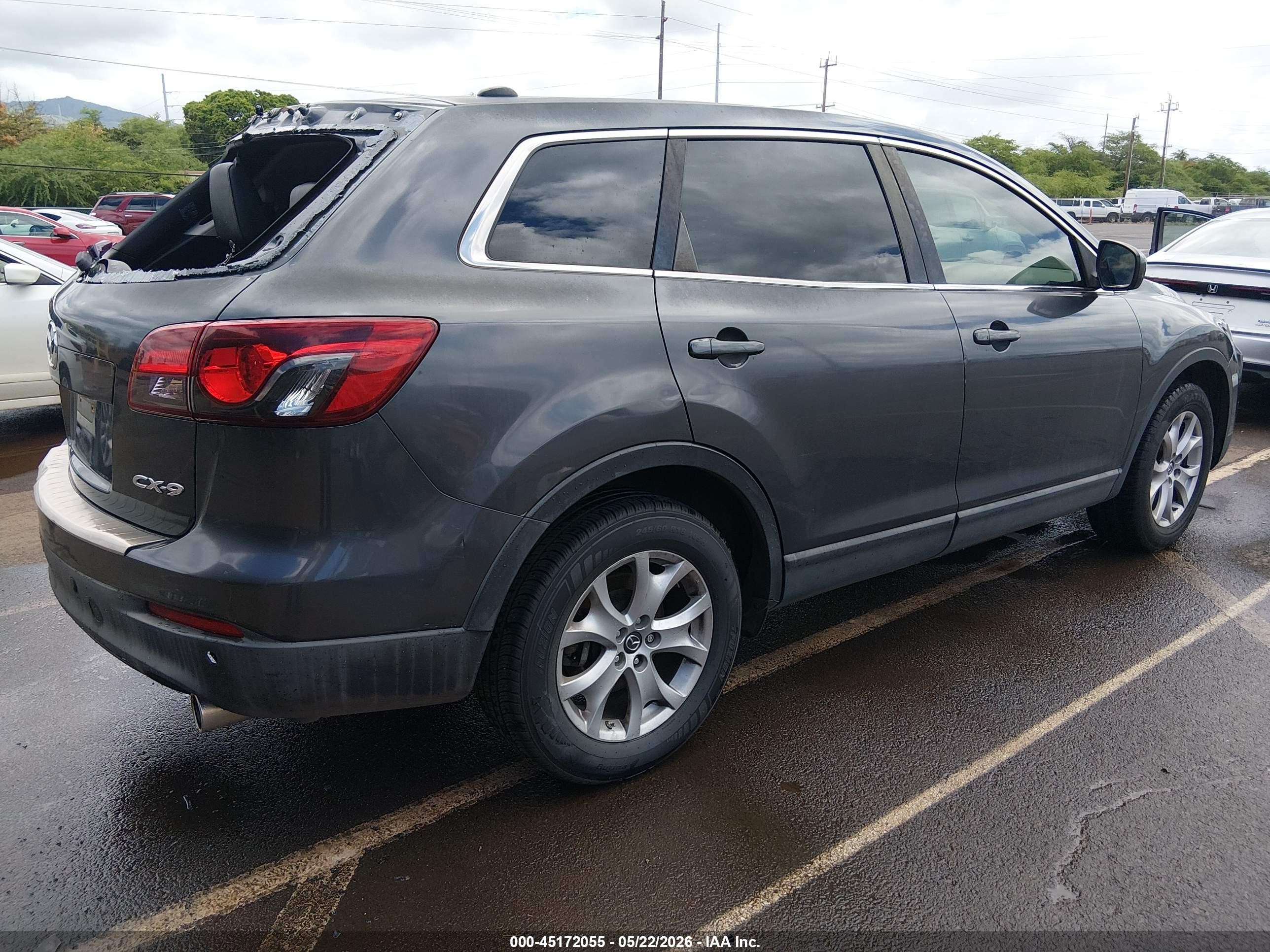 2014 Mazda Cx-9 Touring Black vin: JM3TB2CA7E0443882