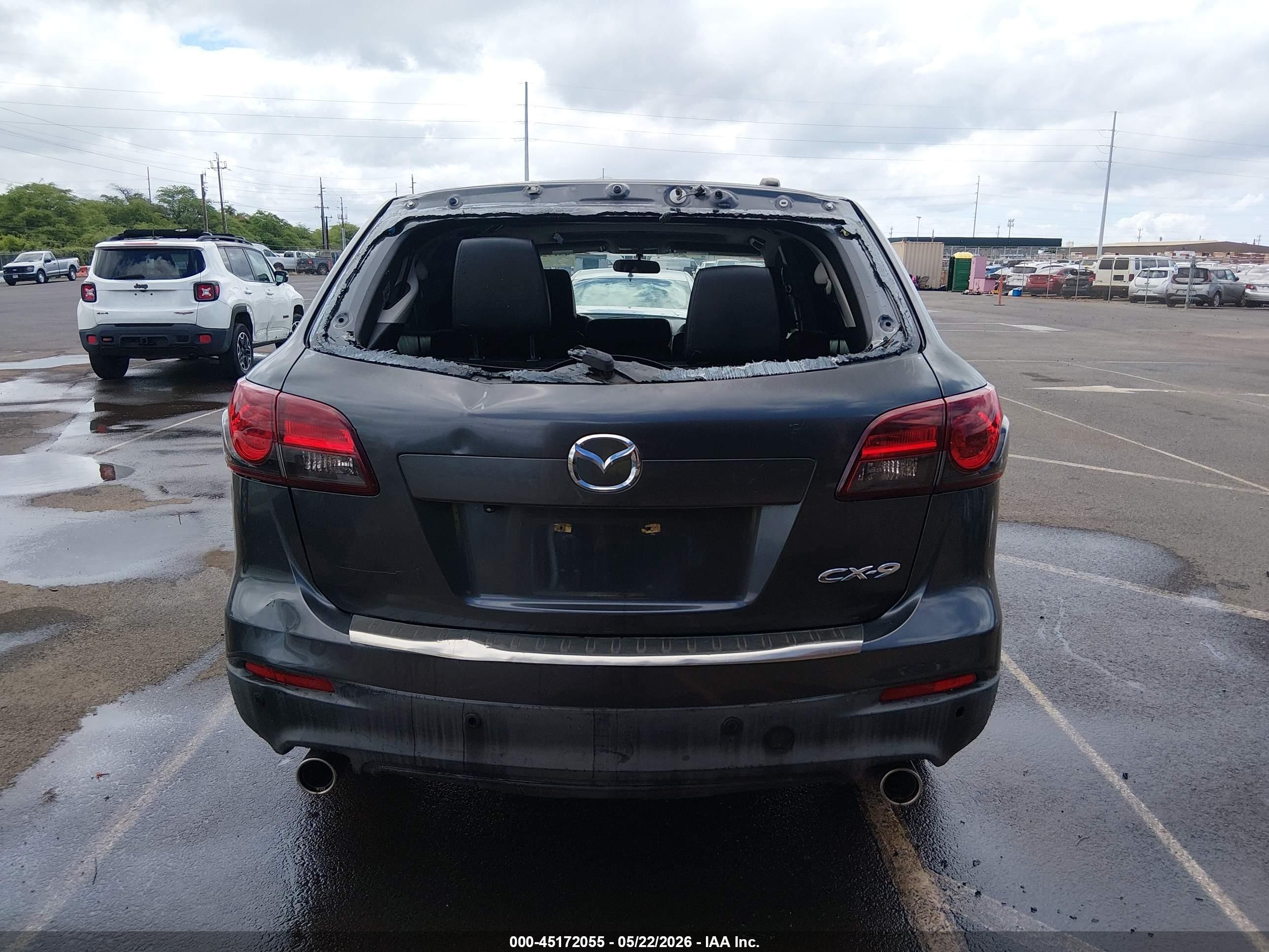 2014 Mazda Cx-9 Touring Black vin: JM3TB2CA7E0443882