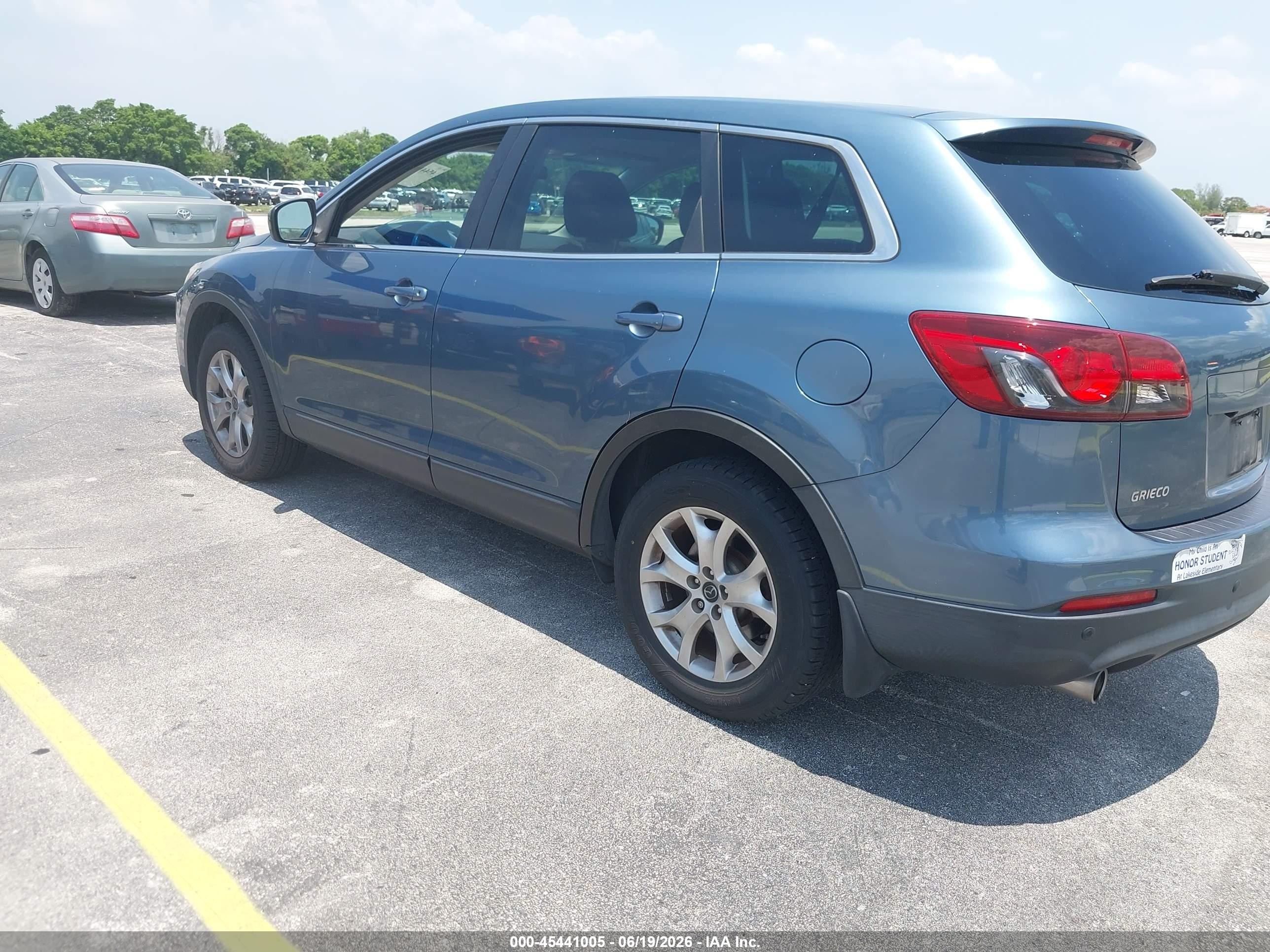 2015 Mazda Cx-9 Touring Blue vin: JM3TB2CA7F0448873