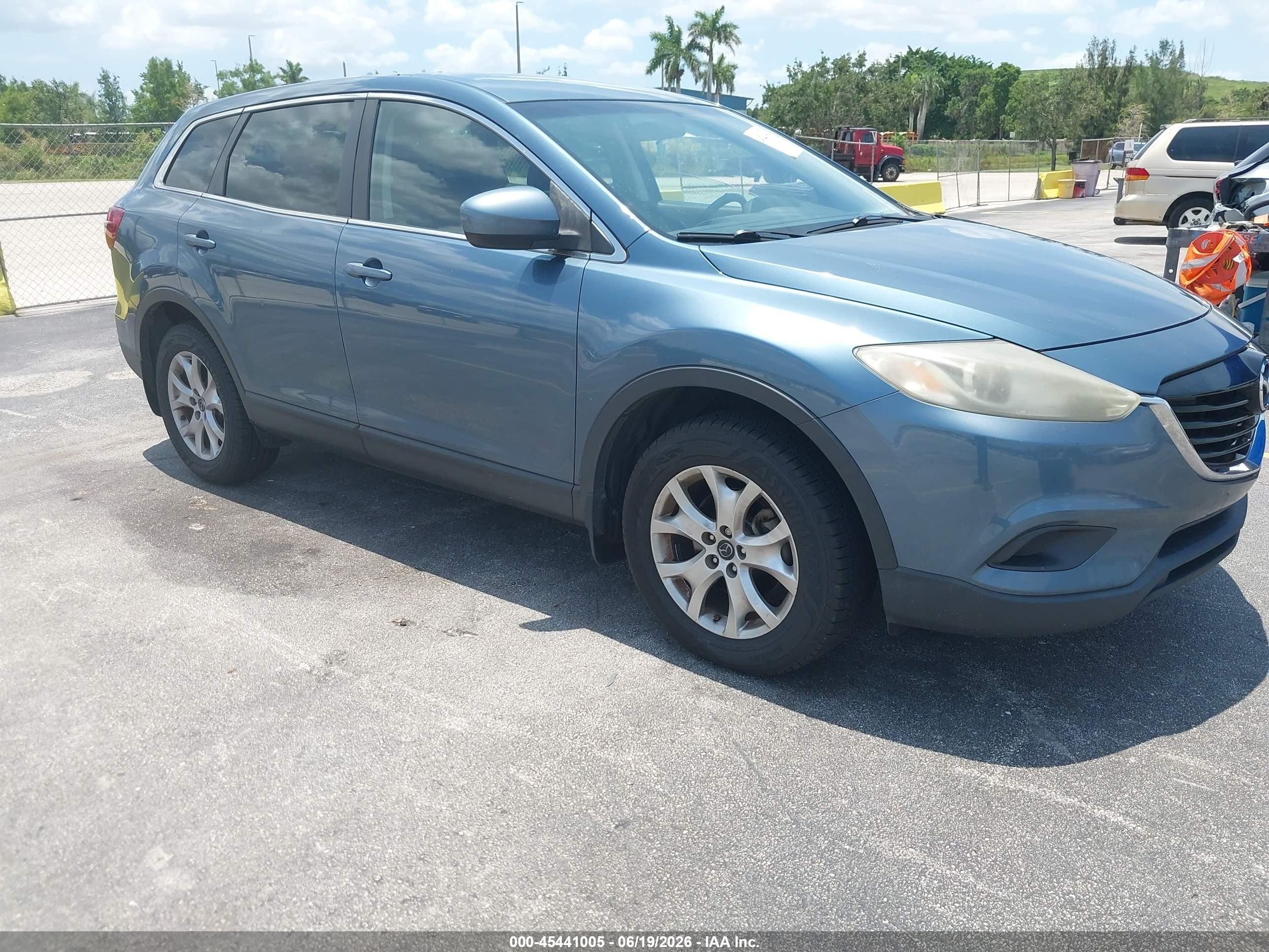 2015 Mazda Cx-9 Touring Blue vin: JM3TB2CA7F0448873