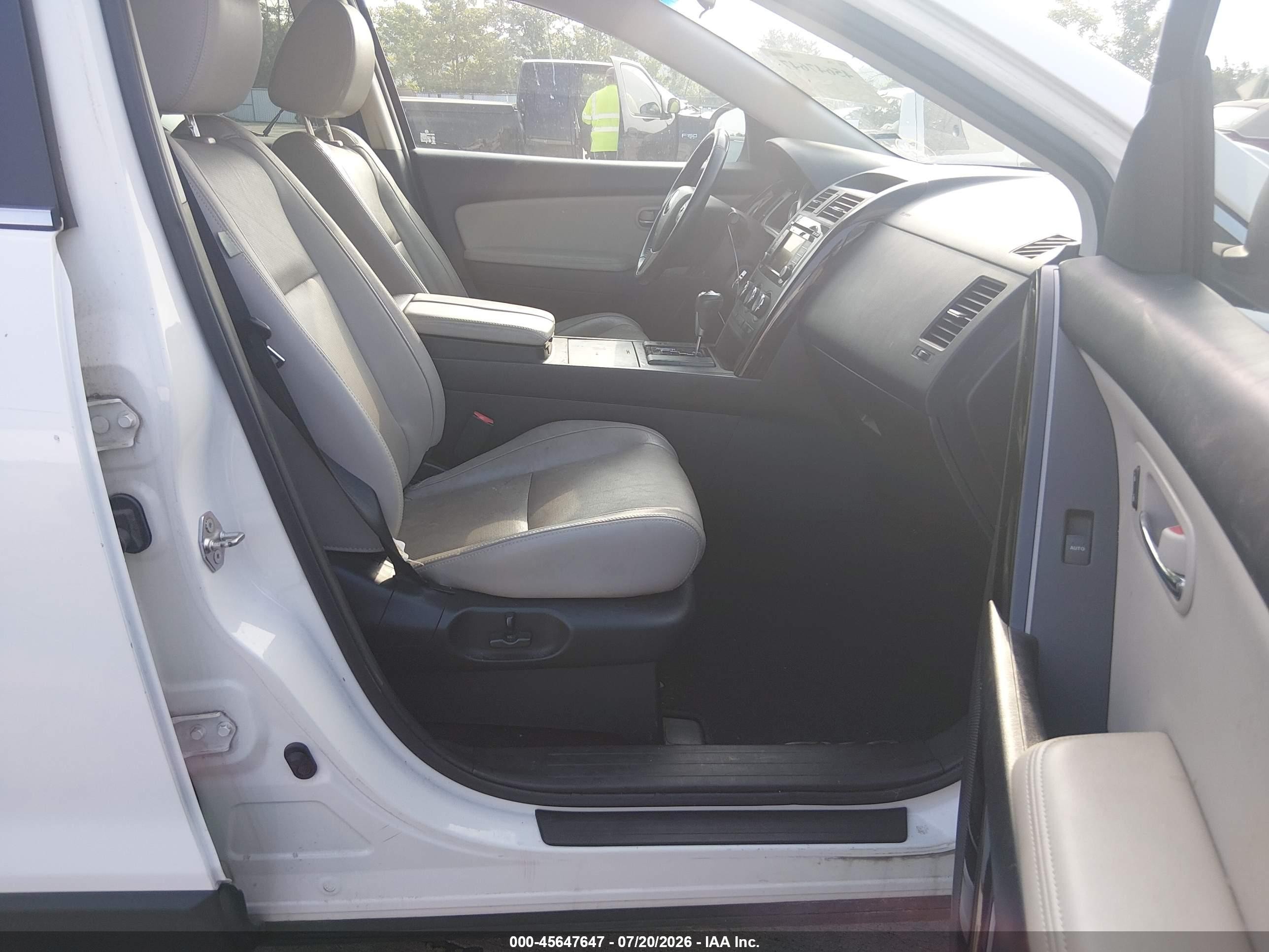 2015 Mazda Cx-9 Touring White vin: JM3TB2CA7F0464717