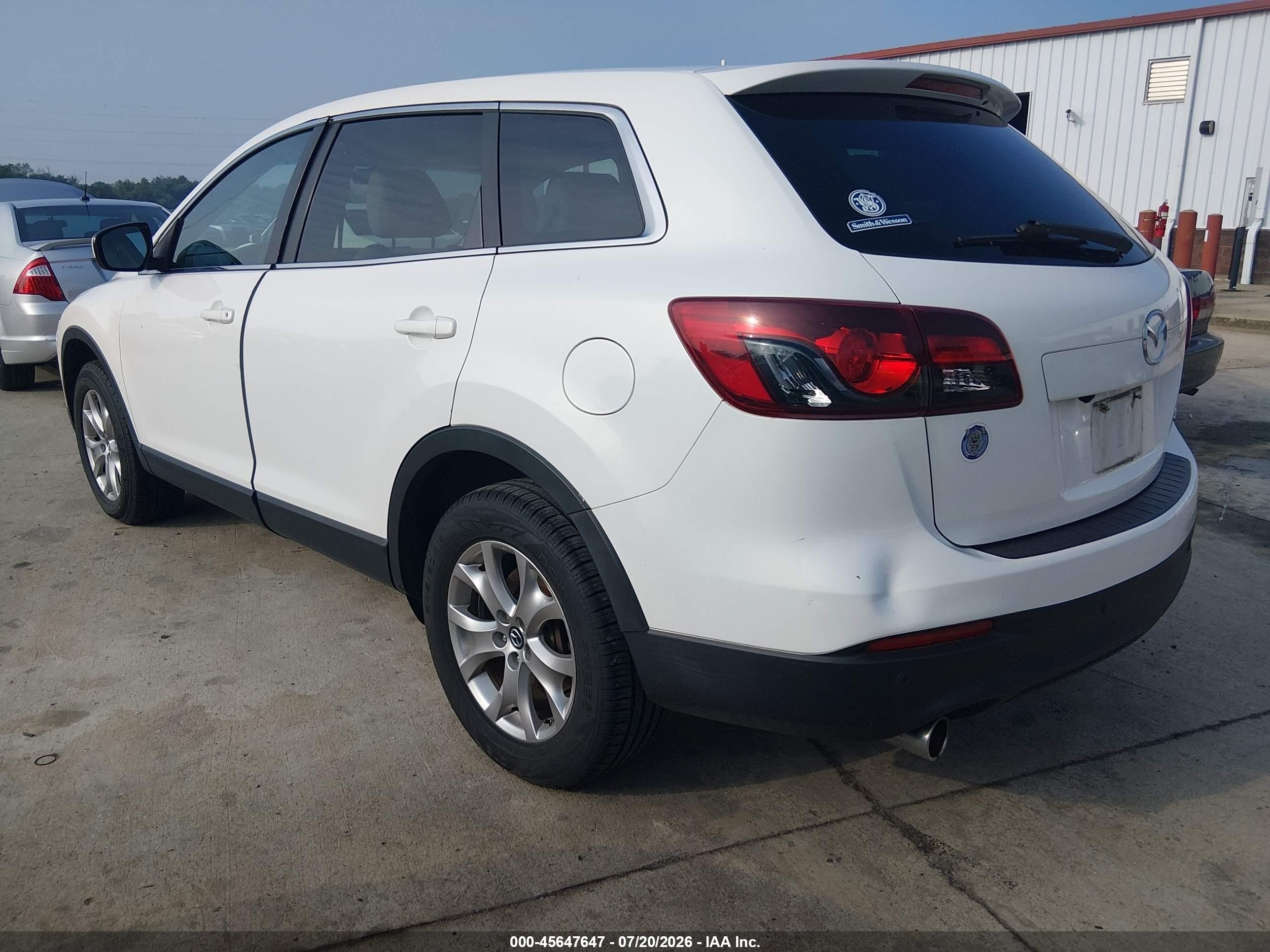 2015 Mazda Cx-9 Touring White vin: JM3TB2CA7F0464717