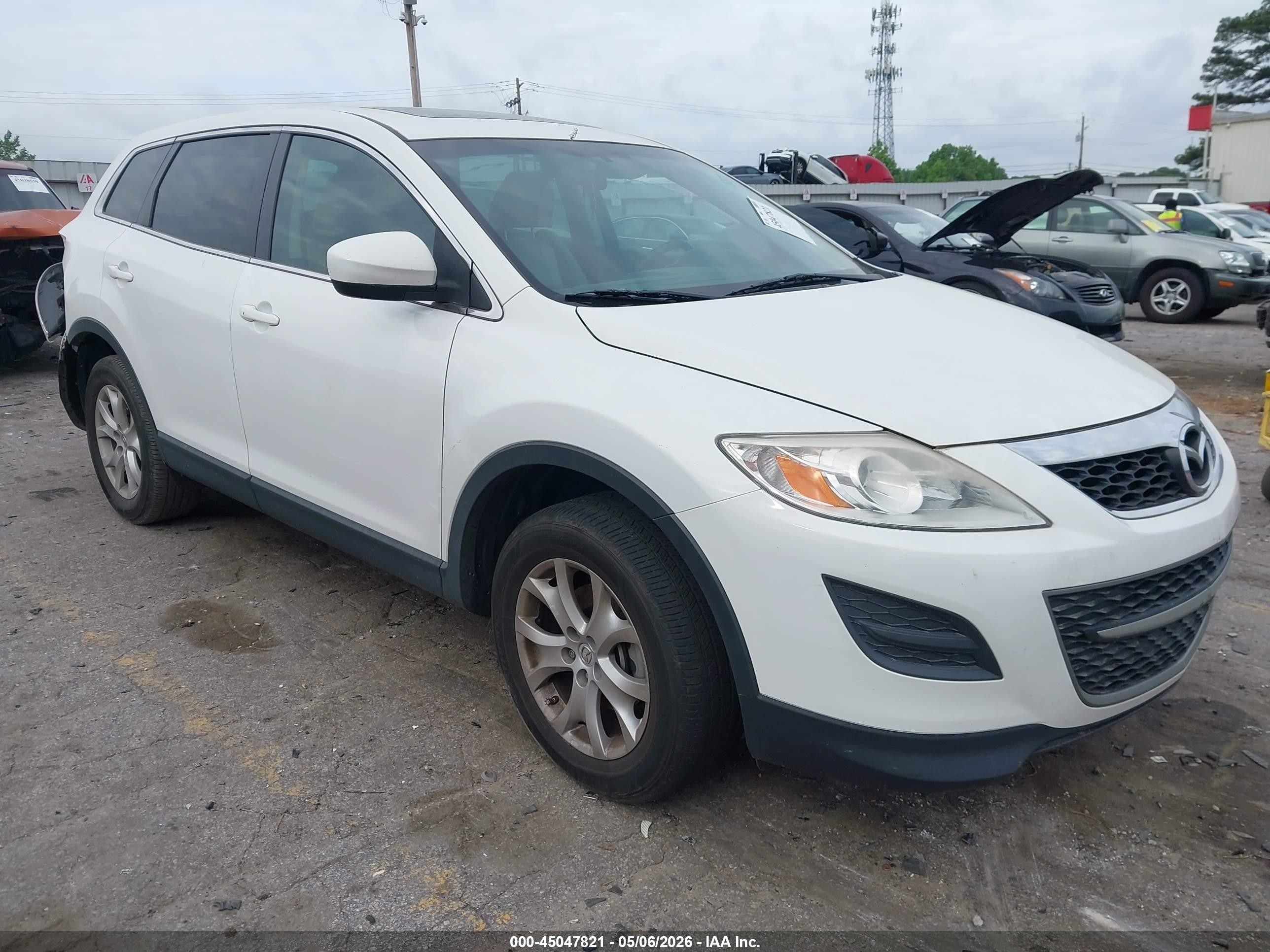 2011 Mazda Cx-9 Touring White vin: JM3TB2CA8B0301889