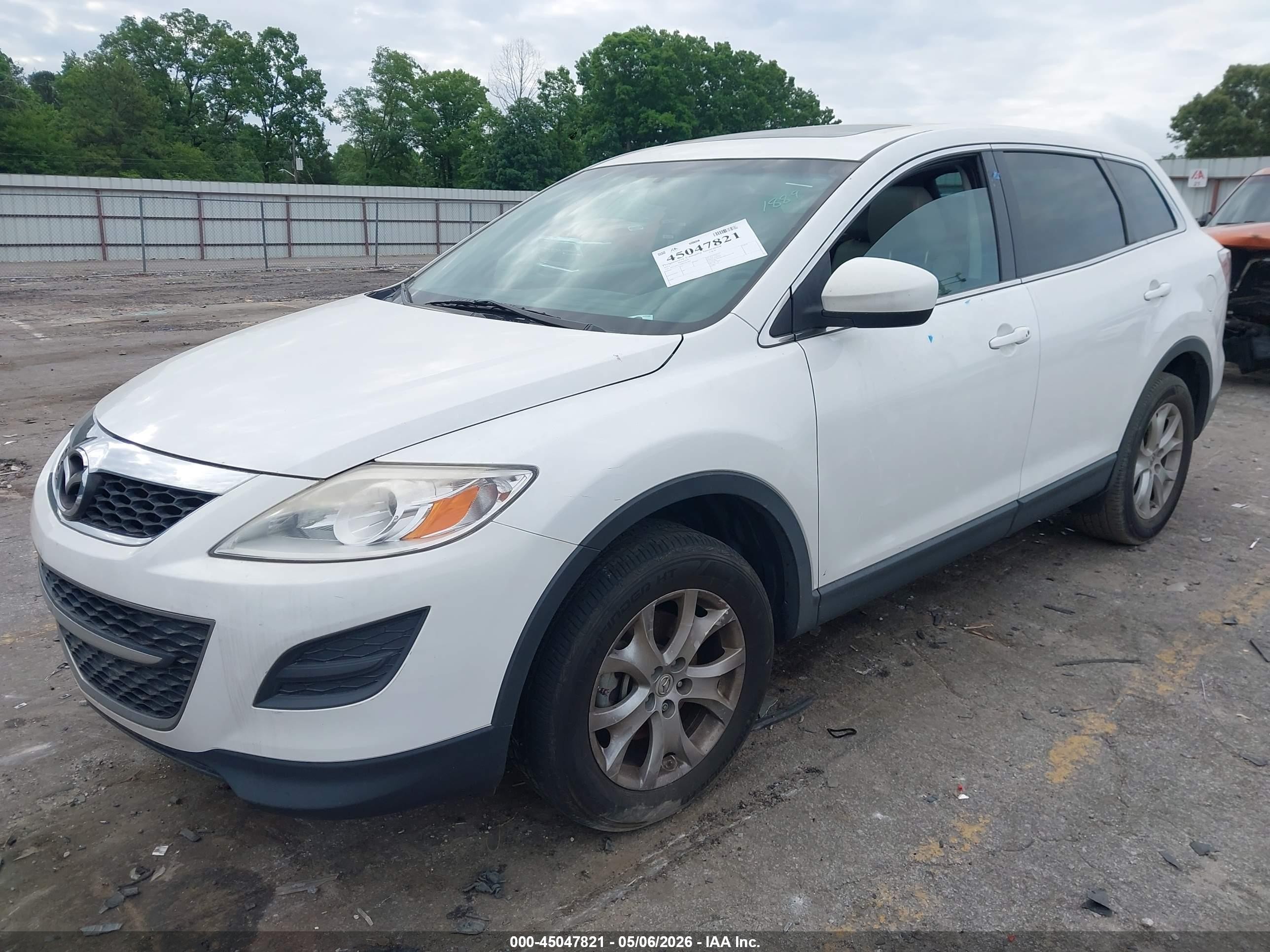 2011 Mazda Cx-9 Touring White vin: JM3TB2CA8B0301889