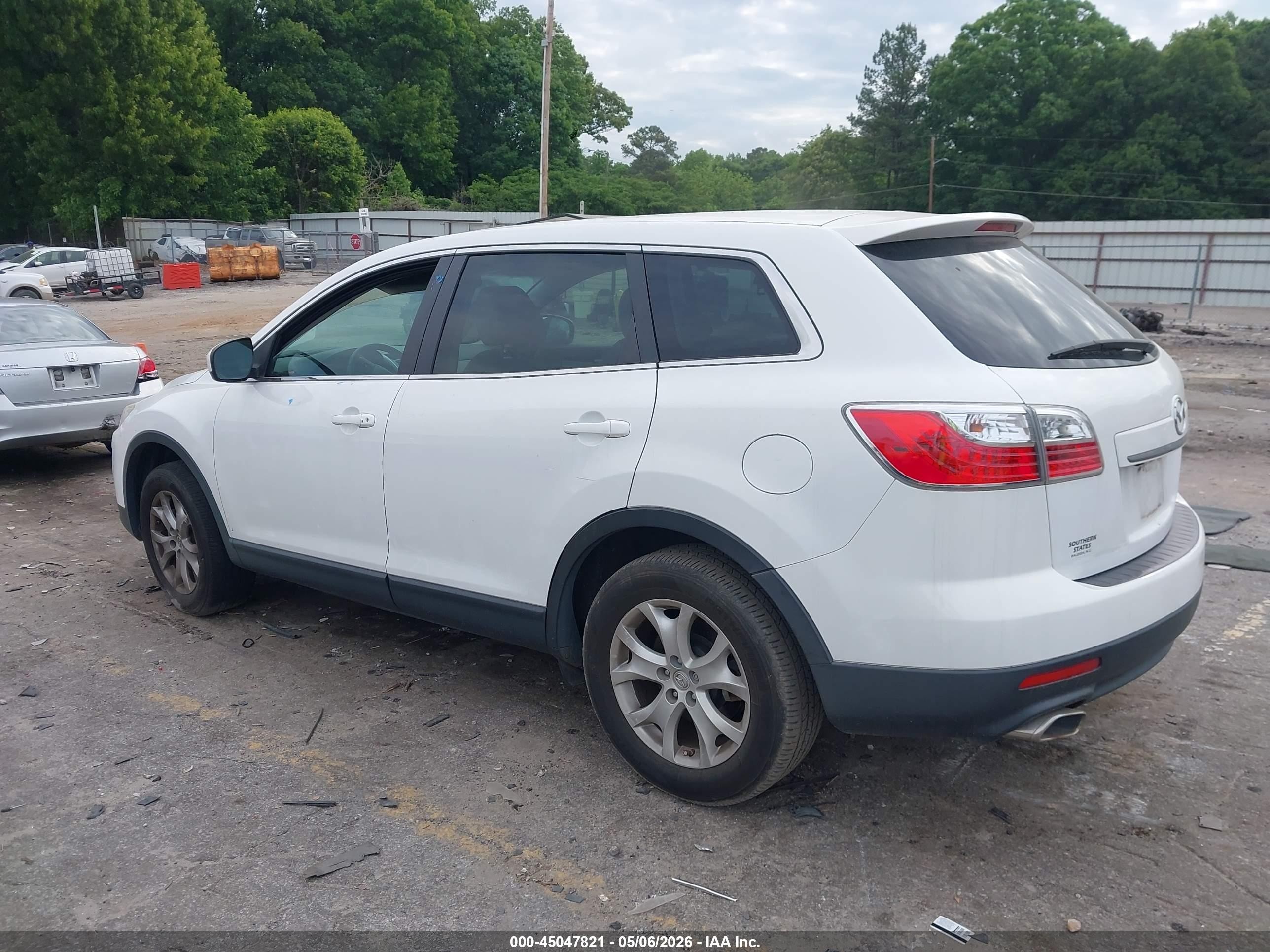 2011 Mazda Cx-9 Touring White vin: JM3TB2CA8B0301889
