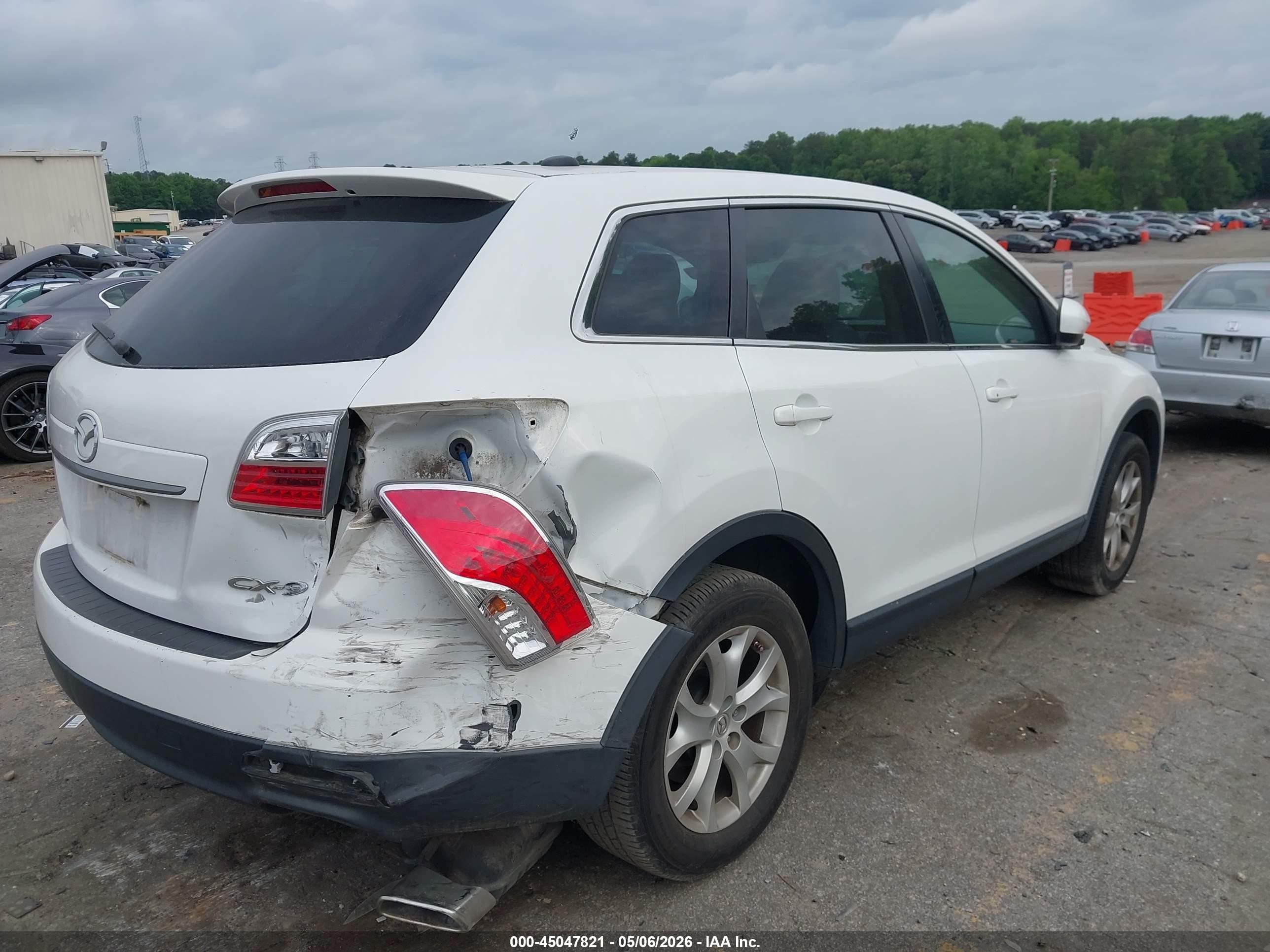 2011 Mazda Cx-9 Touring White vin: JM3TB2CA8B0301889